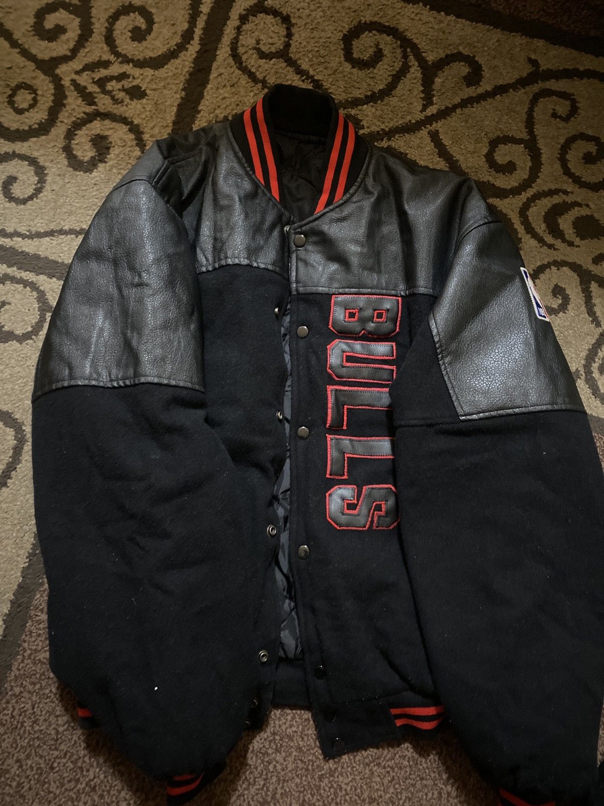 Bulls vintage leather Varsity jacket