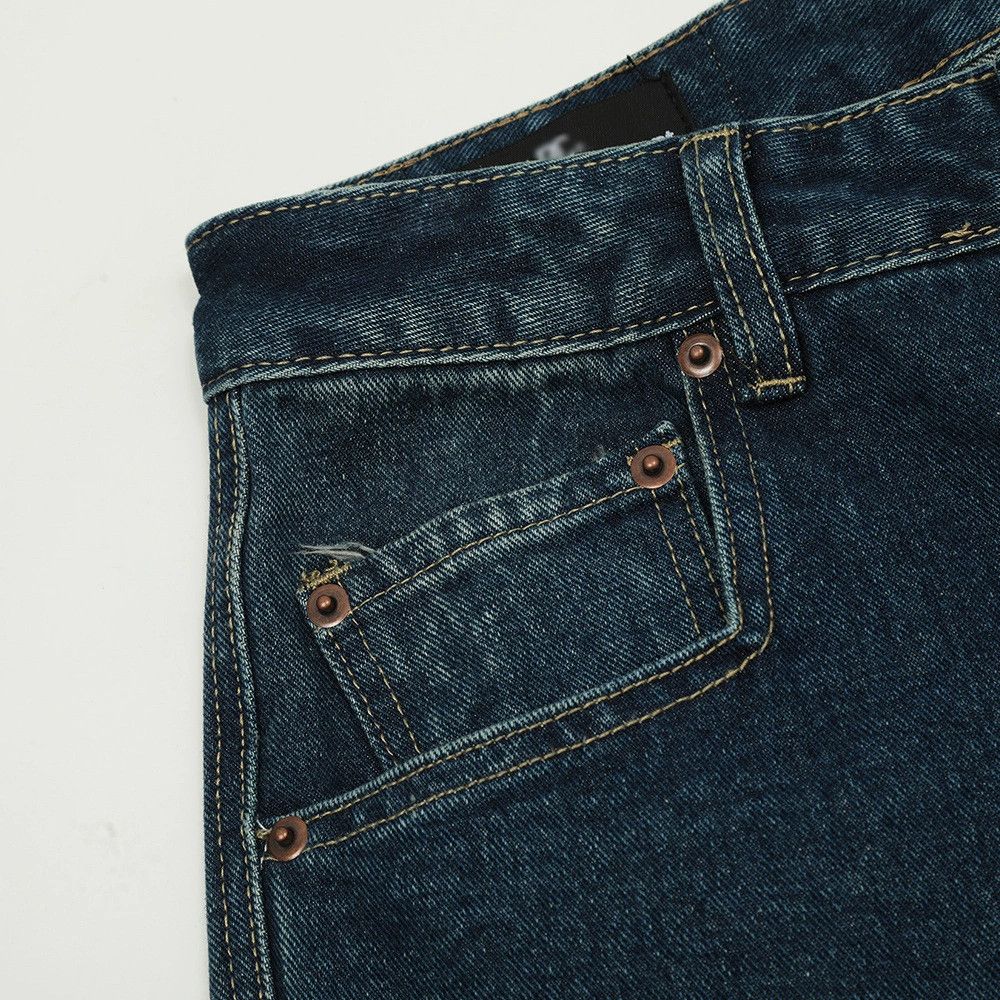 Jean Men's high street loose washed straight scimitar cargo jeans Size US 32 / EU 48 - 5 Thumbnail