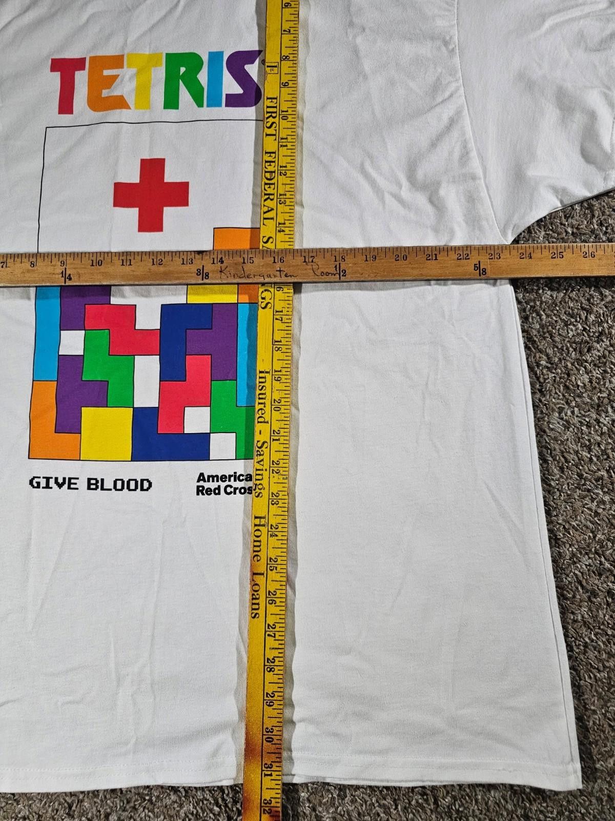 Hanes Tetris x American Red Cross Men's XL Shirt 40th Anniversary Size US XL / EU 56 / 4 - 4 Thumbnail