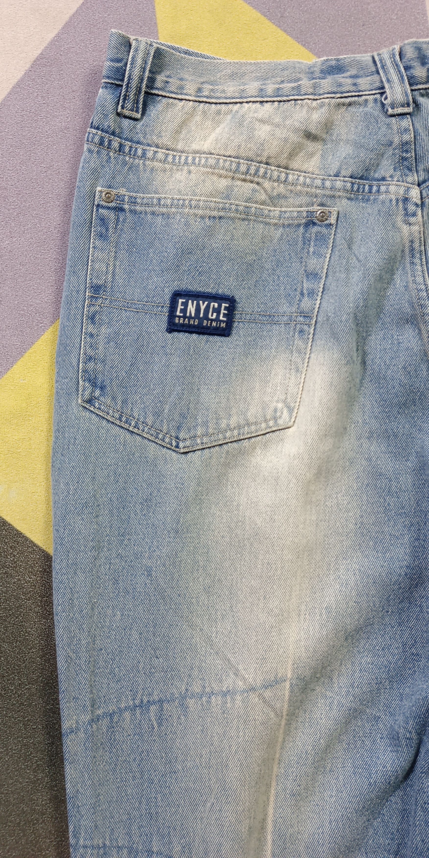 Vintage💥 ENYCE Crazy Baggy Denim Distressed jeans