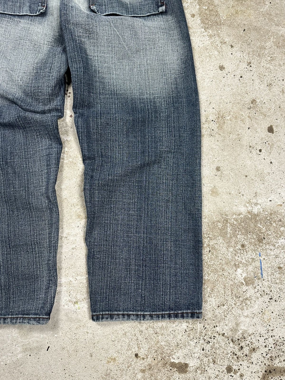 If Six Was Nine × Japanese Brand × Vintage Vintage 90s Baggy Japanese Washed Denim Pants Size US 30 / EU 46 - 9 Thumbnail