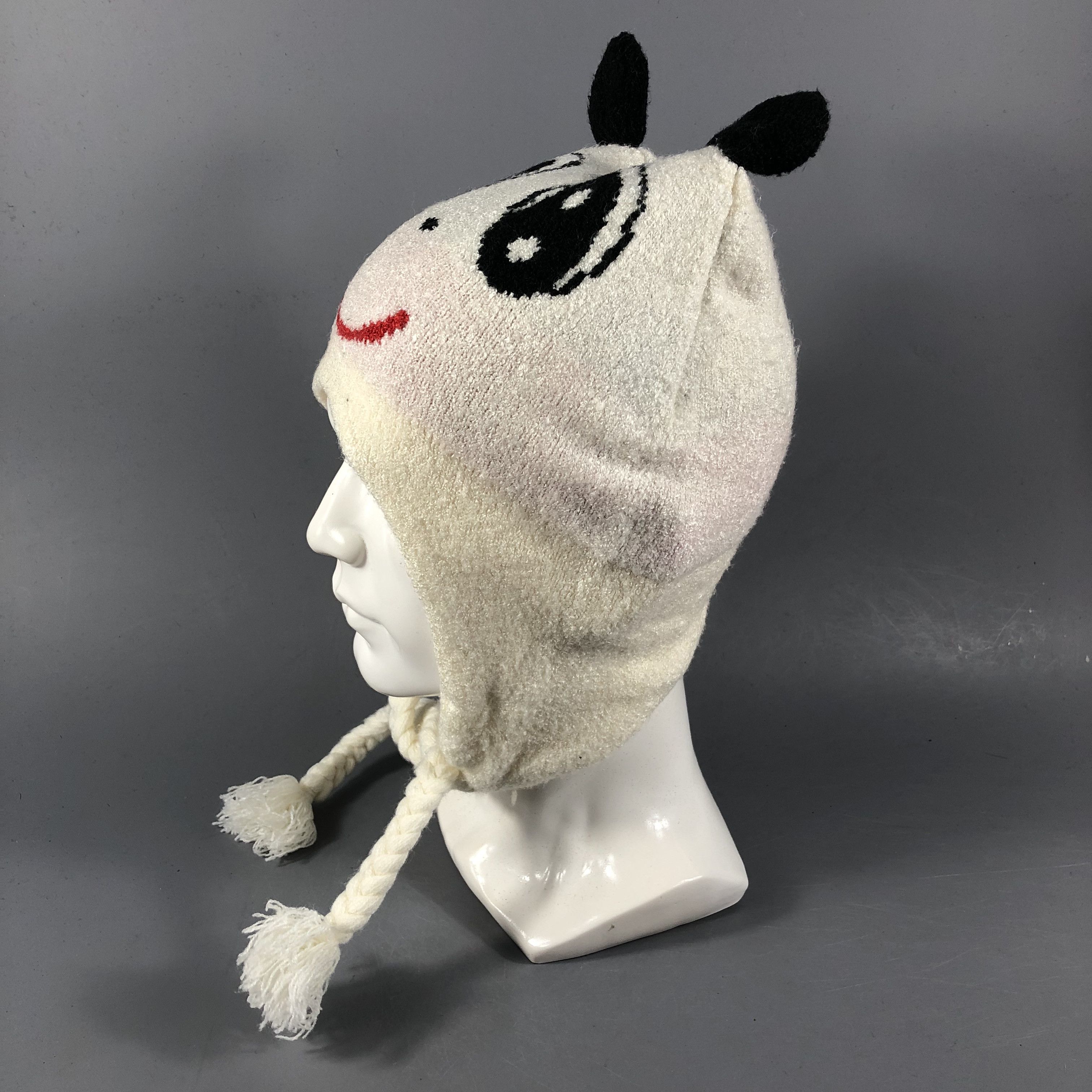 Vintage Panda Earflap Beanie Snowcap Snow Hat B925 Size ONE SIZE - 2 Thumbnail