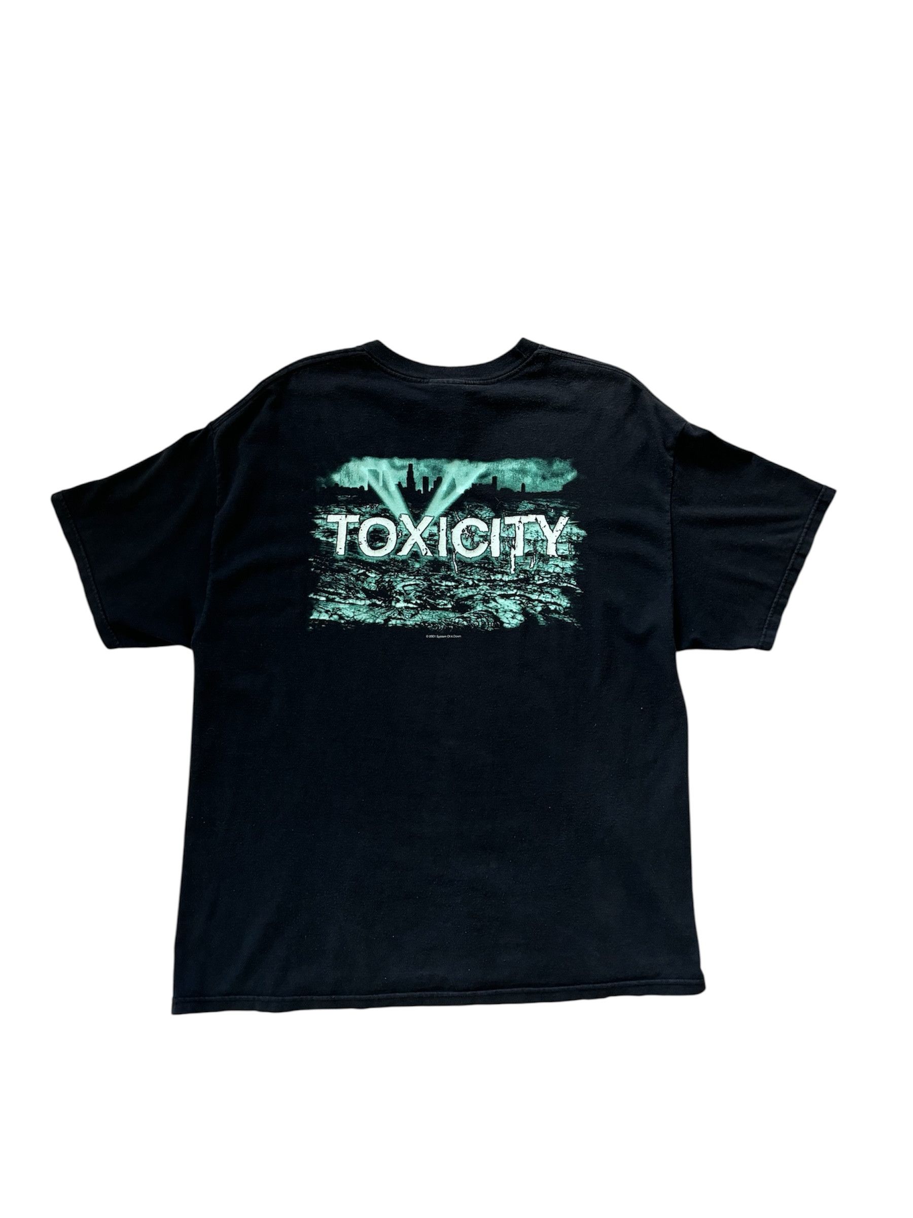 Vintage 2001 Vintage "System Of a Down" Toxicity t-shirt Size US XL / EU 56 / 4 - 2 Thumbnail