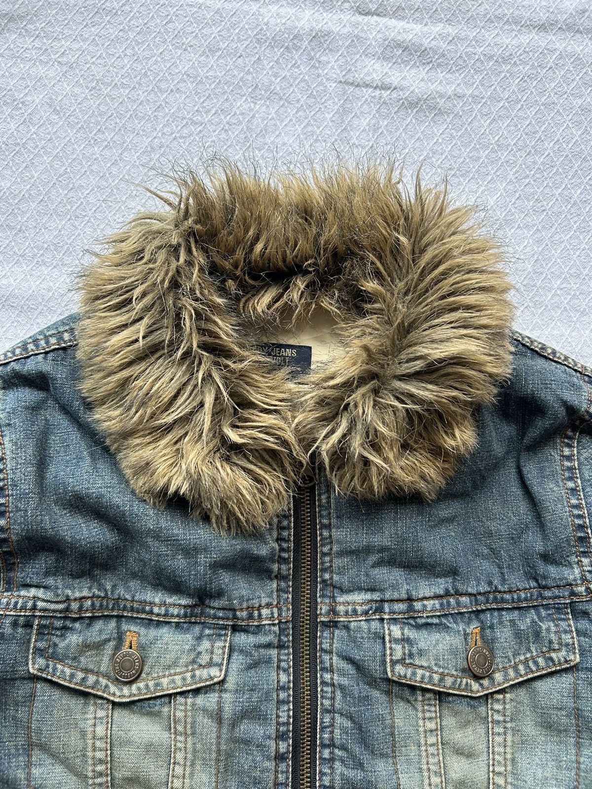 14th Addiction Fur Denim Jacket Nobody Jeans Ifsixwasnine Lgb Size US S / EU 44-46 / 1 - 5 Thumbnail