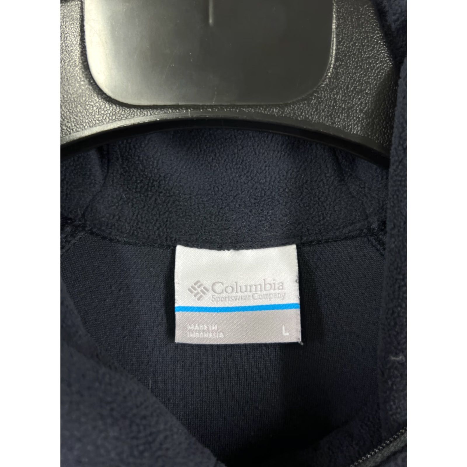 Vintage Columbia Jacket Womens Large Black Full Zip Mock Neck Fleece Cozy All Seasons Outdoor Logo Embroidered Regular Size L / US 10 / IT 46 - 3 Thumbnail