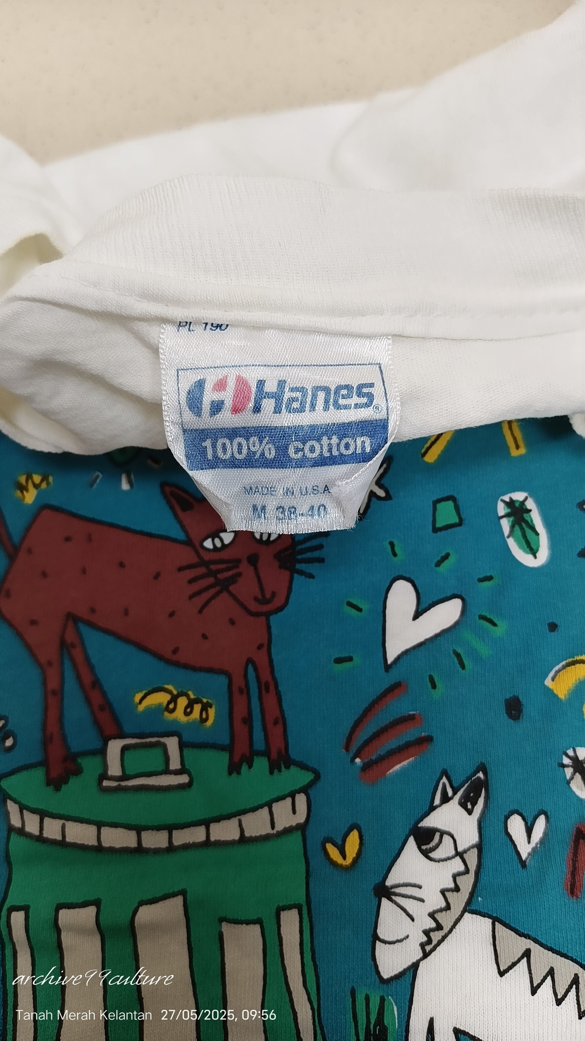 Other Vintage 80's humor cat's lover Art graphics tee Size US M / EU 48-50 / 2 - 3 Thumbnail