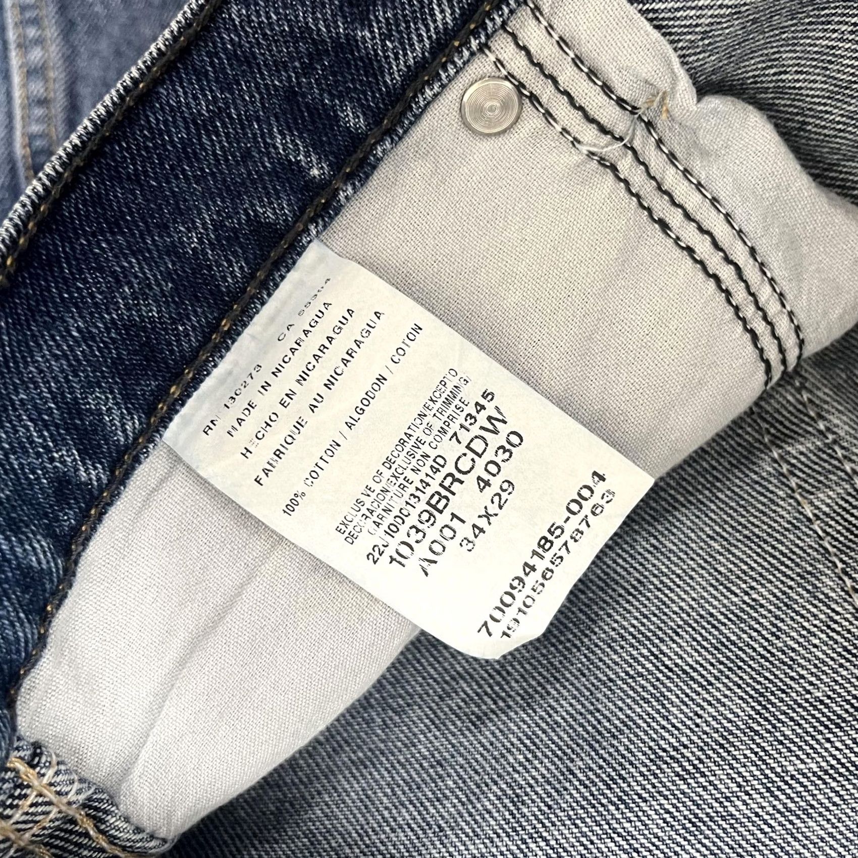 Wrangler Wrangler Jeans Mens 34x29 Blue Ridge Regular Fit Straight Leg Denim Pocket Zip Fly Denim Size US 34 / EU 50 - 2 Thumbnail