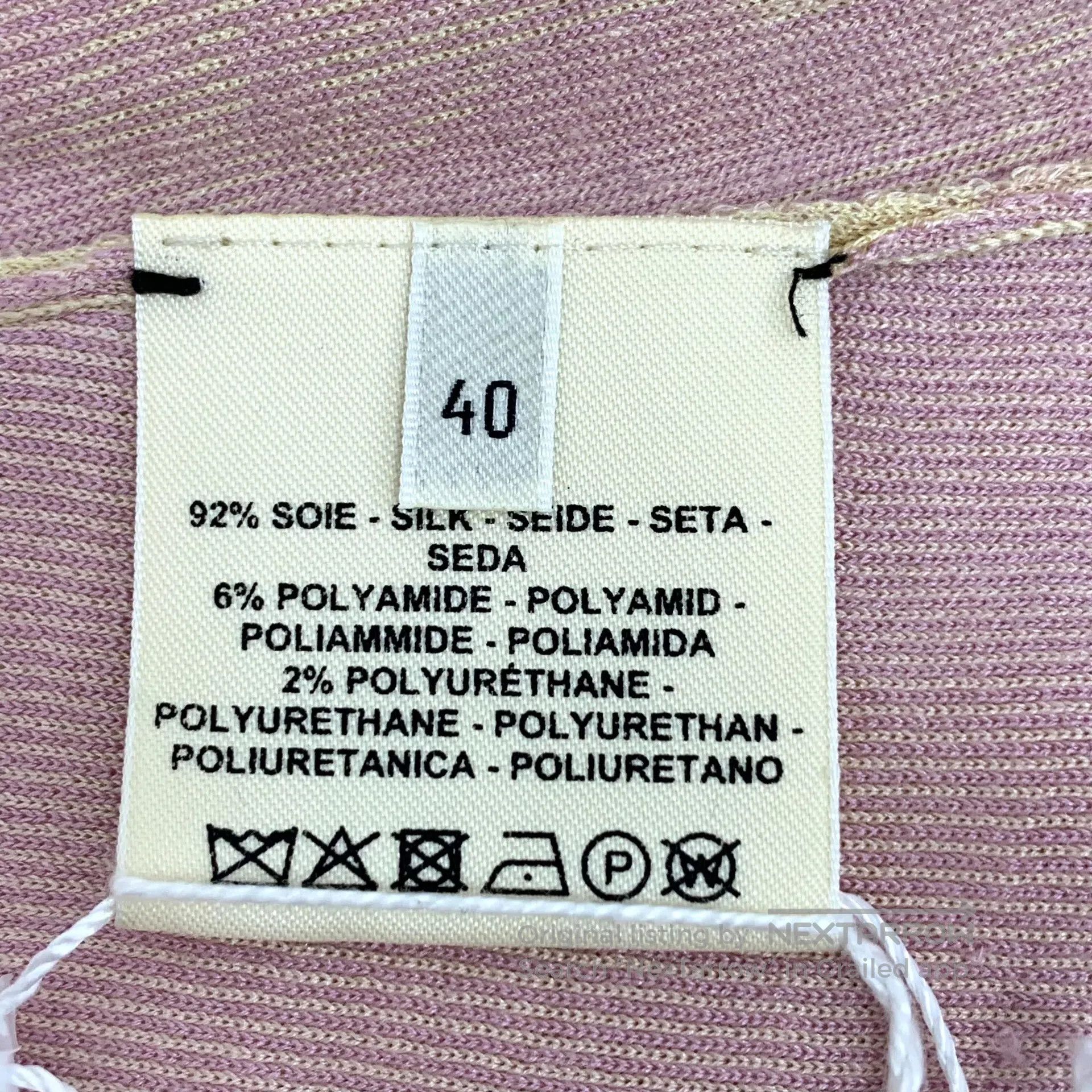 Hermes Hermes Yellow Buckle Embroidered Mulberry Silk Short Sleev Size S / US 4 / IT 40 - 8 Thumbnail