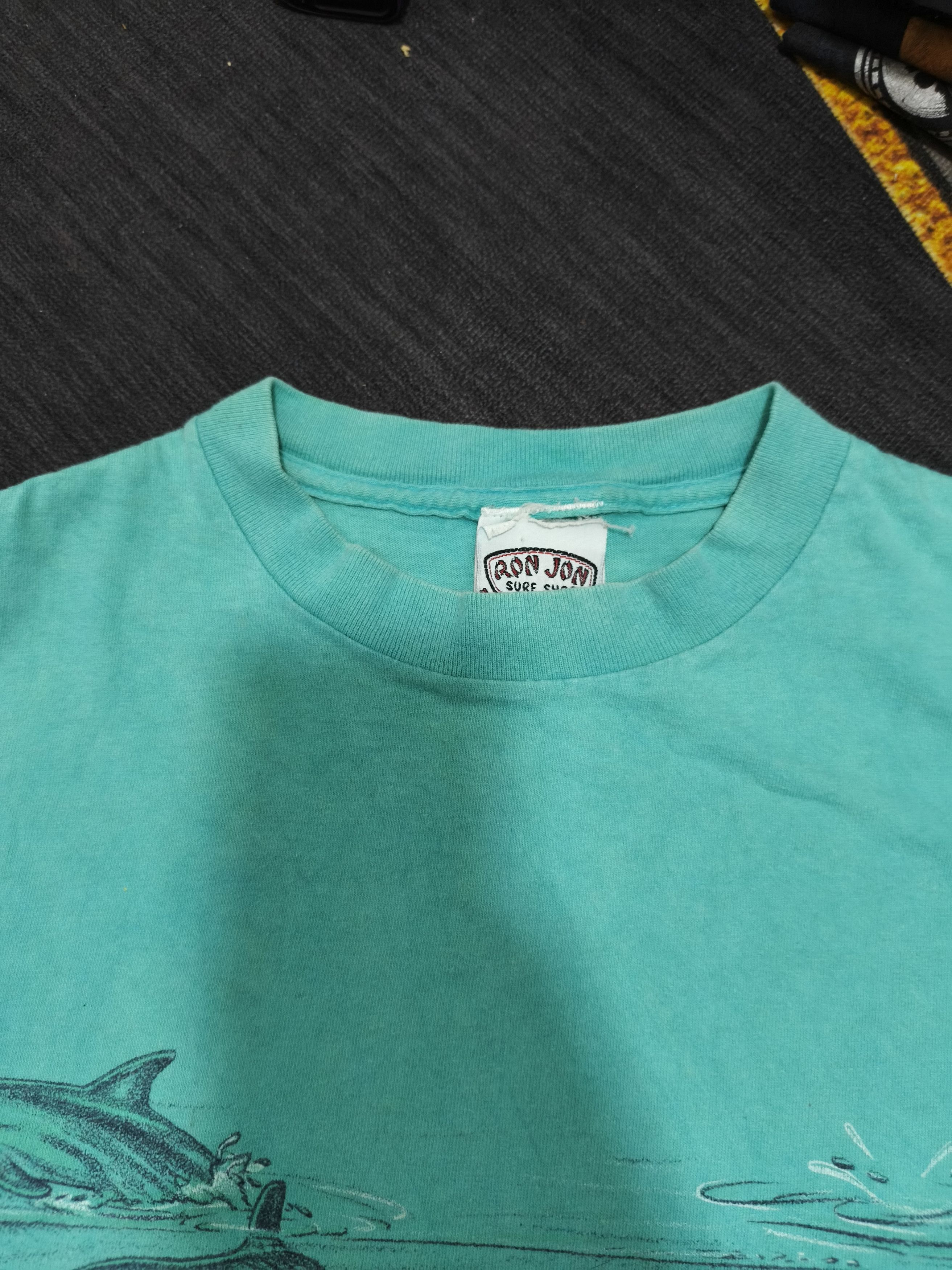Ron Jon Surf Shop Vintage 90s Ron Jon T-Shirt – Ocean Diver Dolphin Graphic Size US L / EU 52-54 / 3 - 7 Thumbnail