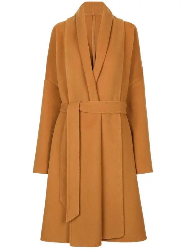 Dolce & Gabbana o1y0825 Belted Coat in Camel Size M / US 6-8 / IT 42-44 - 1 Thumbnail