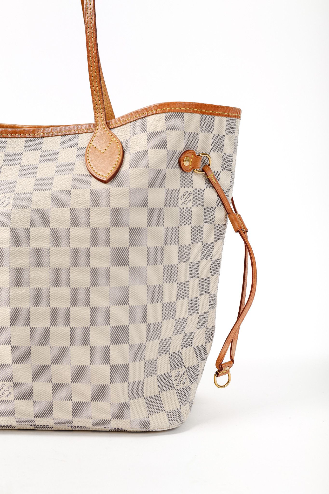Louis Vuitton Louis Vuitton Neverfull MM Damier Azur Canvas Tote Size ONE SIZE - 9 Thumbnail