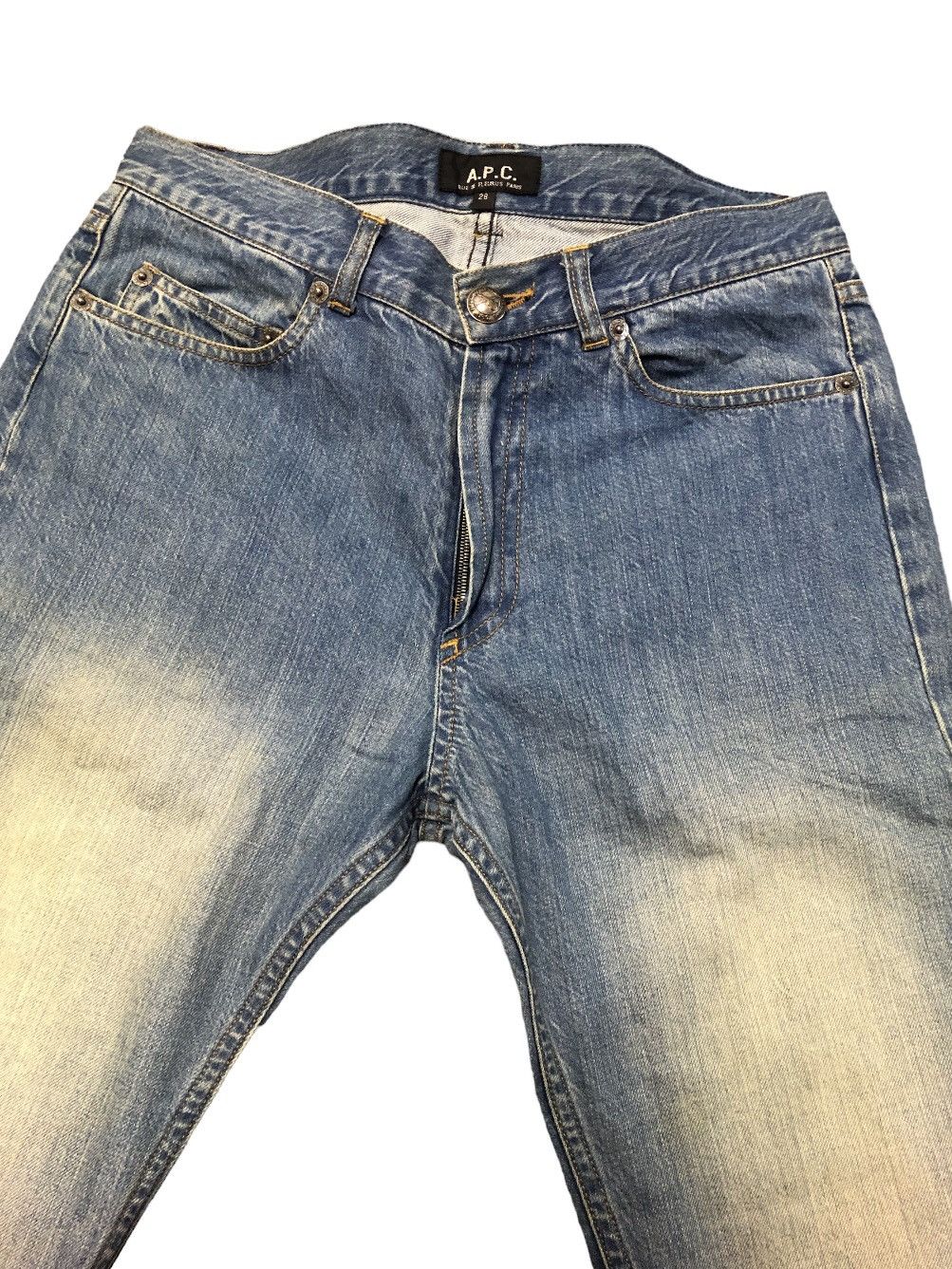 A.P.C. × Japanese Brand × Vintage A.P.C RUE DE FLEURUS PARIS JEANS UNISEX Size US 30 / EU 46 - 5 Thumbnail