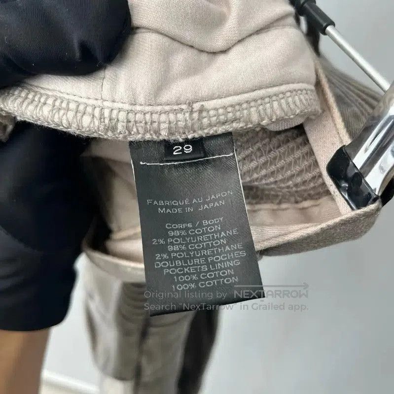 Balmain Balmain Gray Cotton Casual Pants for Men . Size US 26 / EU 42 - 3 Thumbnail