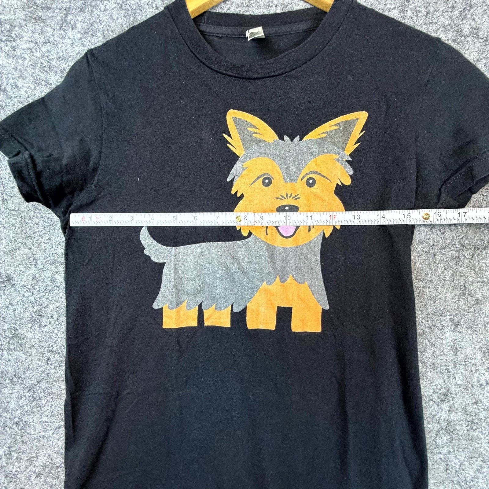 American Apparel American Apparel TShirt Junior Large Black Yorkshire Terrier Size L / US 10 / IT 46 - 3 Thumbnail