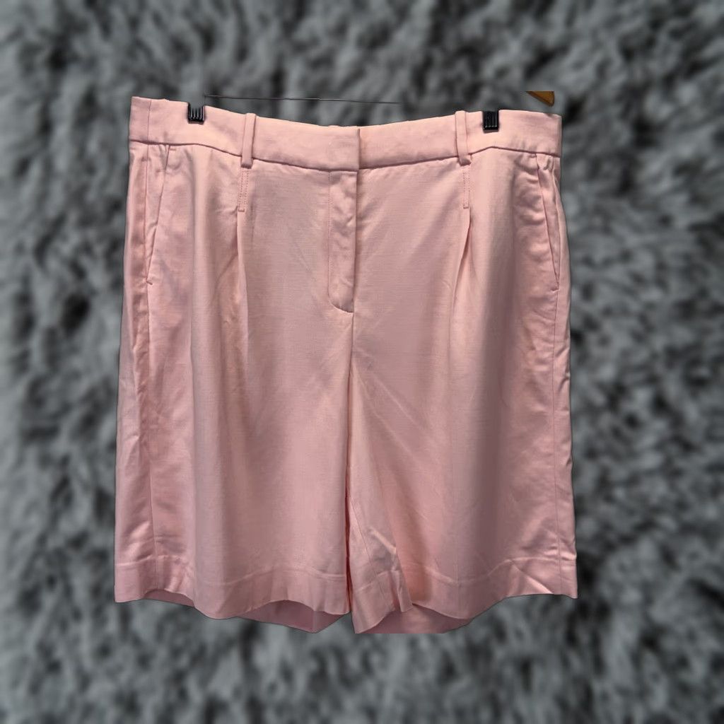 J.Crew VINTAGE J.CREW Women's Bermuda Shorts Size 16 Pink Pleated 9-inch Inseam Preppy Classic Size 38" / US 16 / IT 52 - 1 Thumbnail