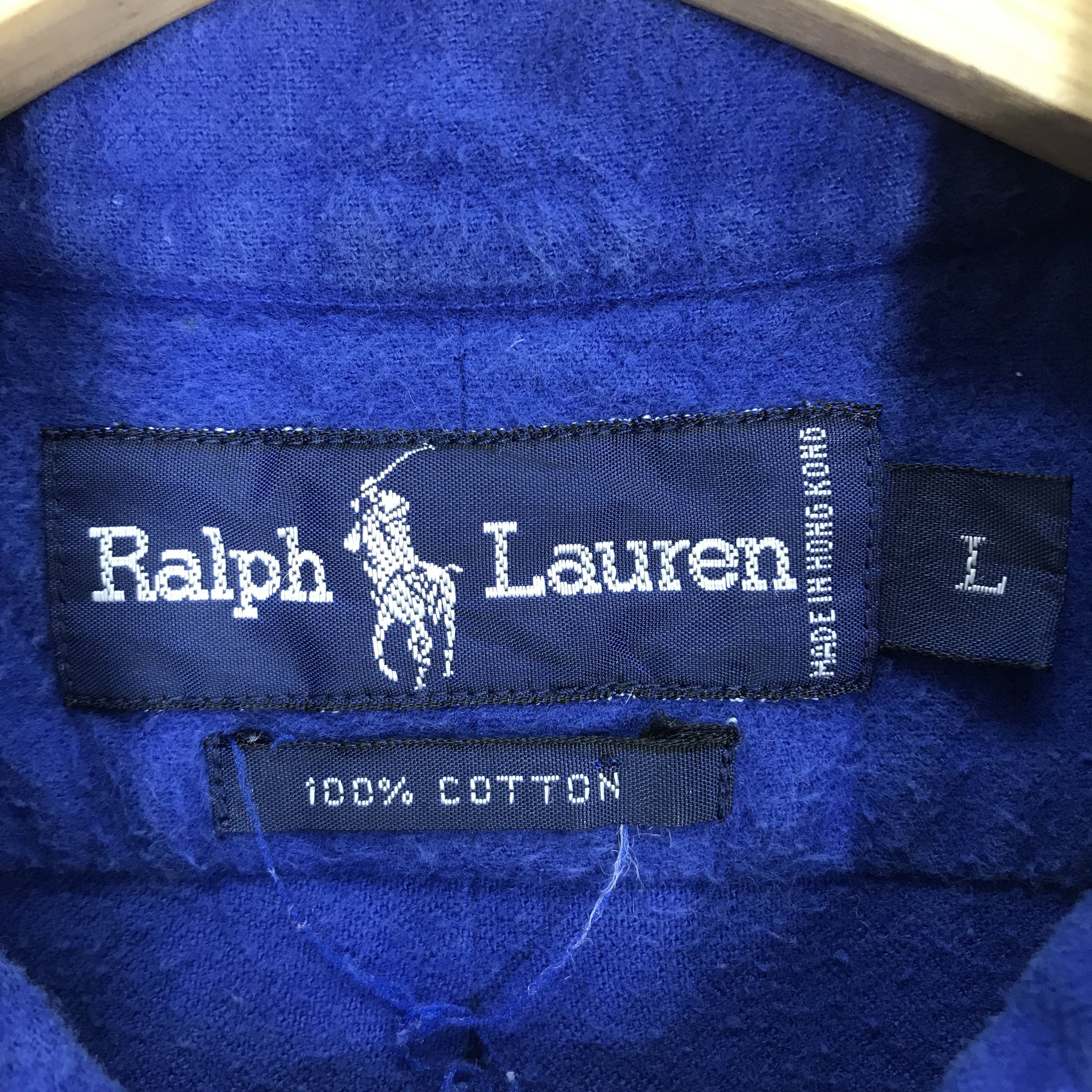 Polo Ralph Lauren Vintage Ralph Lauren Blue Casual Shirt Large Polo Pony Size US L / EU 52-54 / 3 - 9 Thumbnail