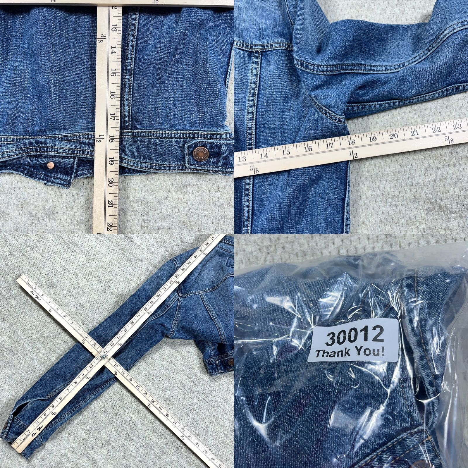 American Eagle Outfitters American Eagle Outfitters Denim Jacket Women L Blue Cropped VTG Y2K 80s 90s Biker Jeans Power Casual Shirt/Outerwear Size 36" / US 14 / IT 50 - 8 Thumbnail