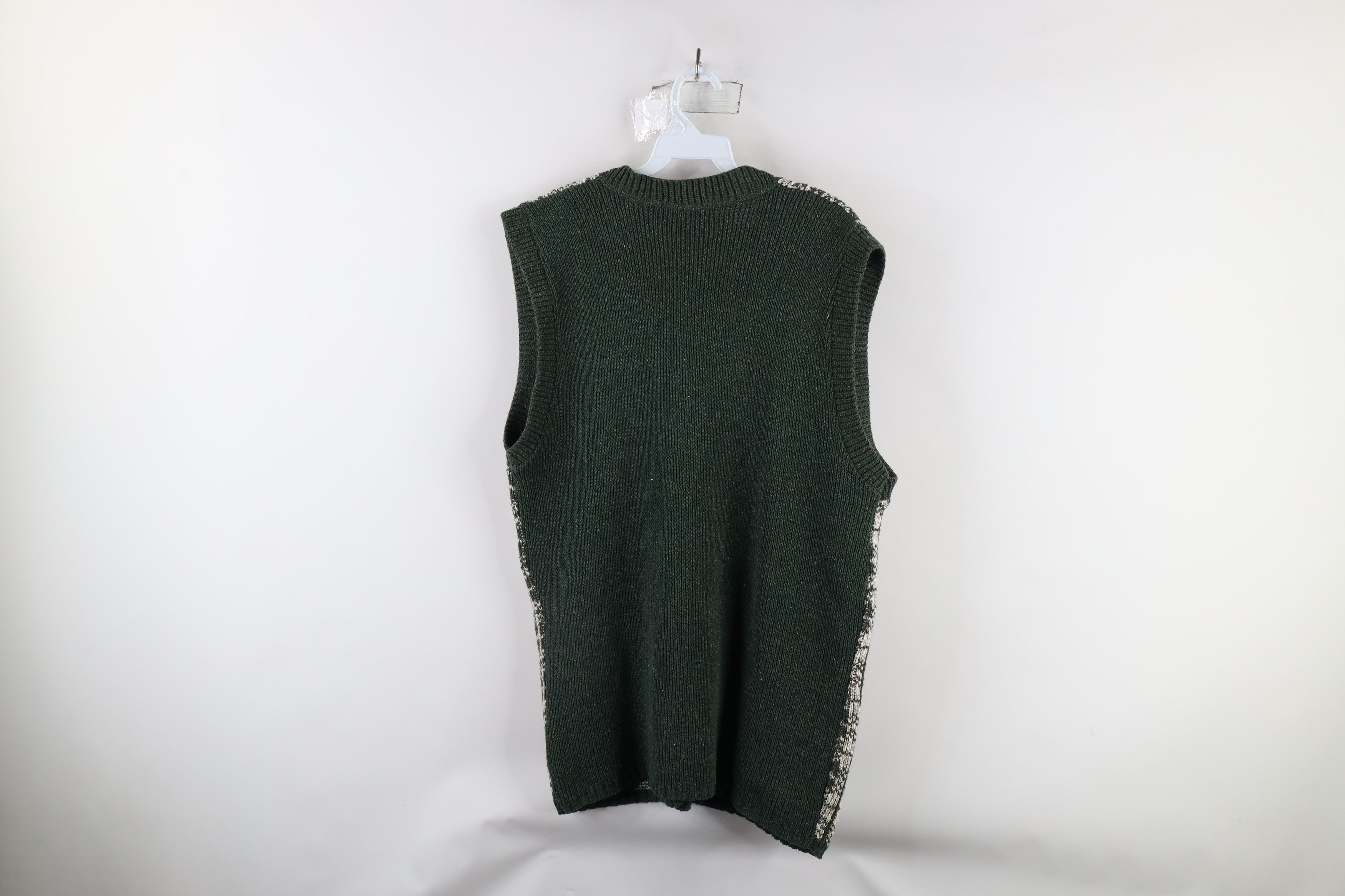 Vintage Vintage 90s Streetwear Cotton Knit Cardigan Sweater Vest USA Size US L / EU 52-54 / 3 - 6 Thumbnail