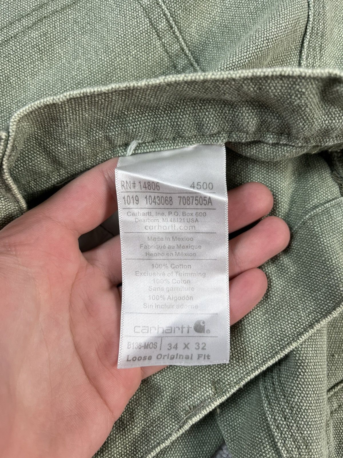 Carhartt Carhartt Green Work Pants Cargo Loose Fit W34 USA Size US 34 / EU 50 - 8 Thumbnail