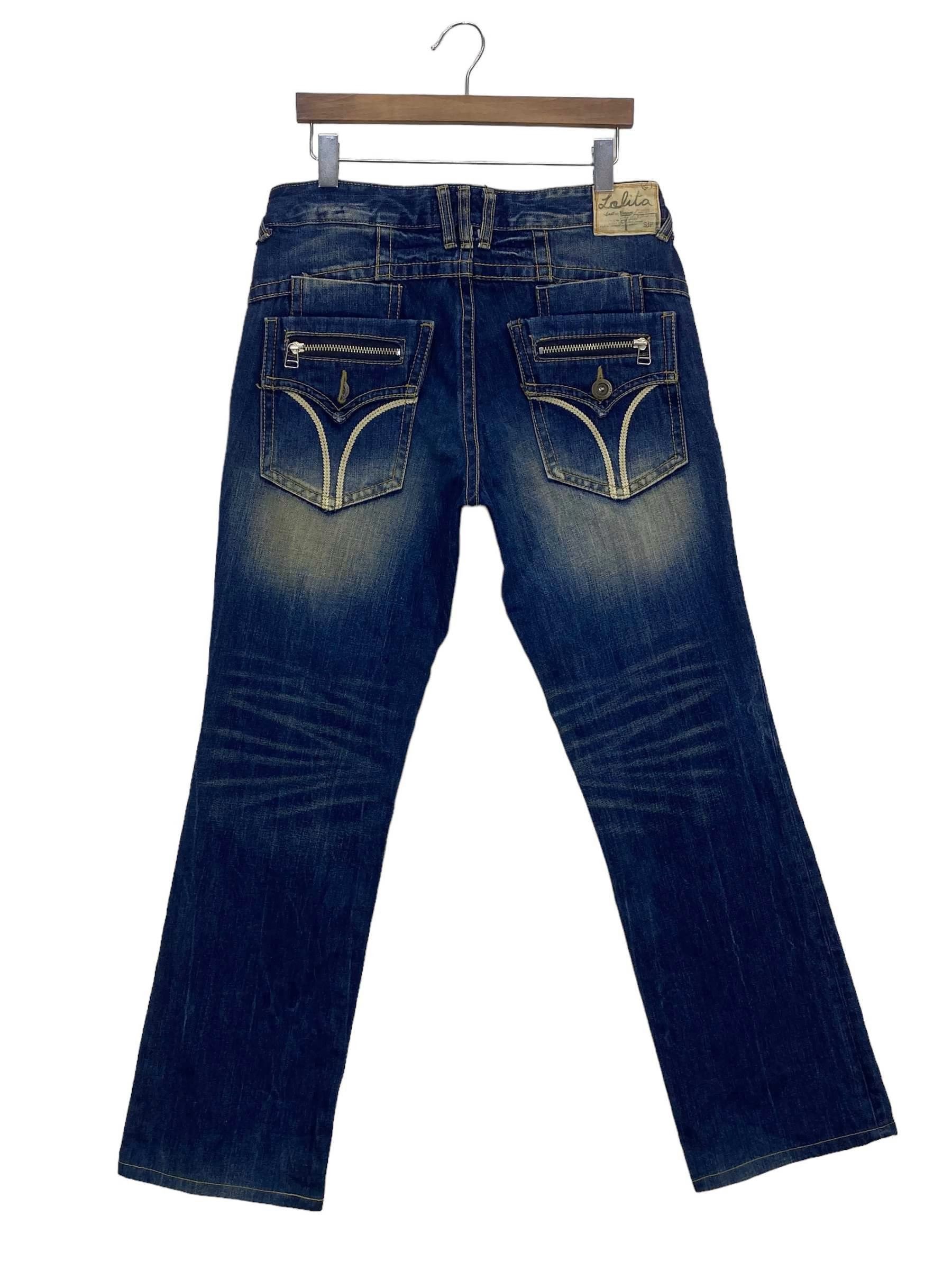 Japanese Brand Lolita Jeans Embellished Pants New Age Cowboys Size 31" - 1 Thumbnail