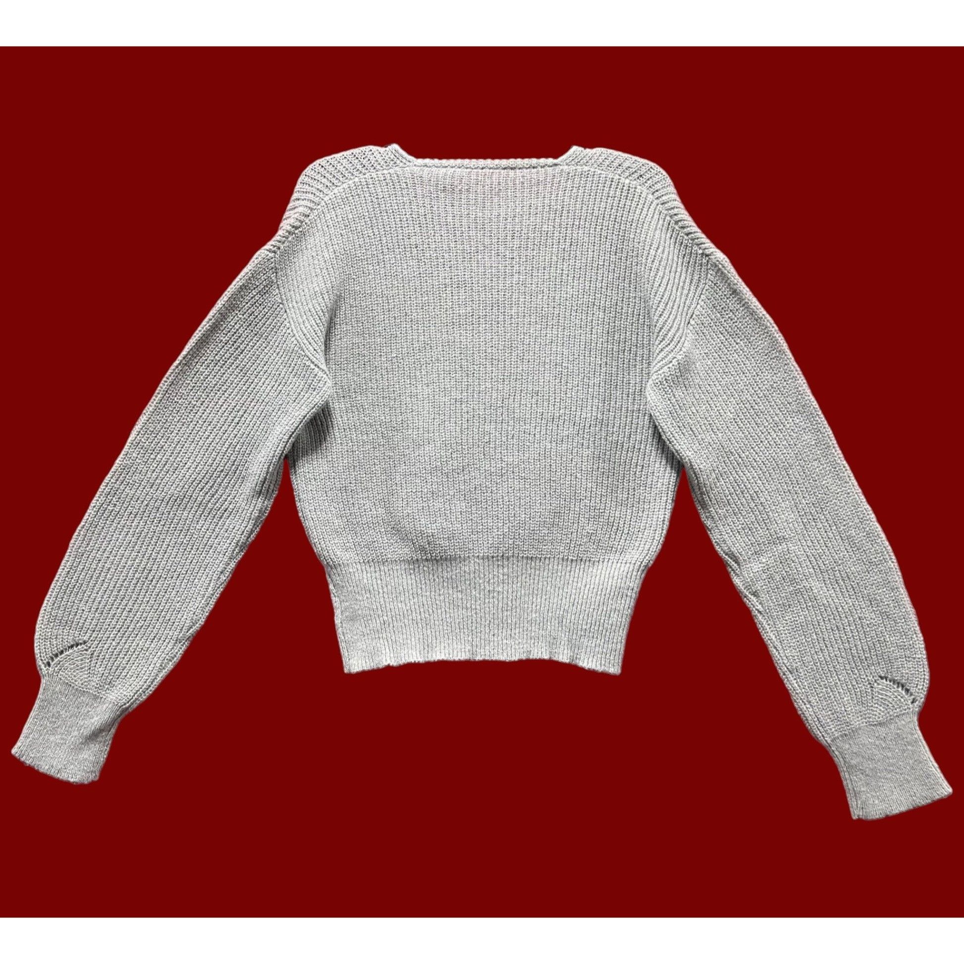 Other Cupshe - Women's Sweater Surplice Neck Rib Tops Long Sleeve Size L / US 10 / IT 46 - 4 Thumbnail