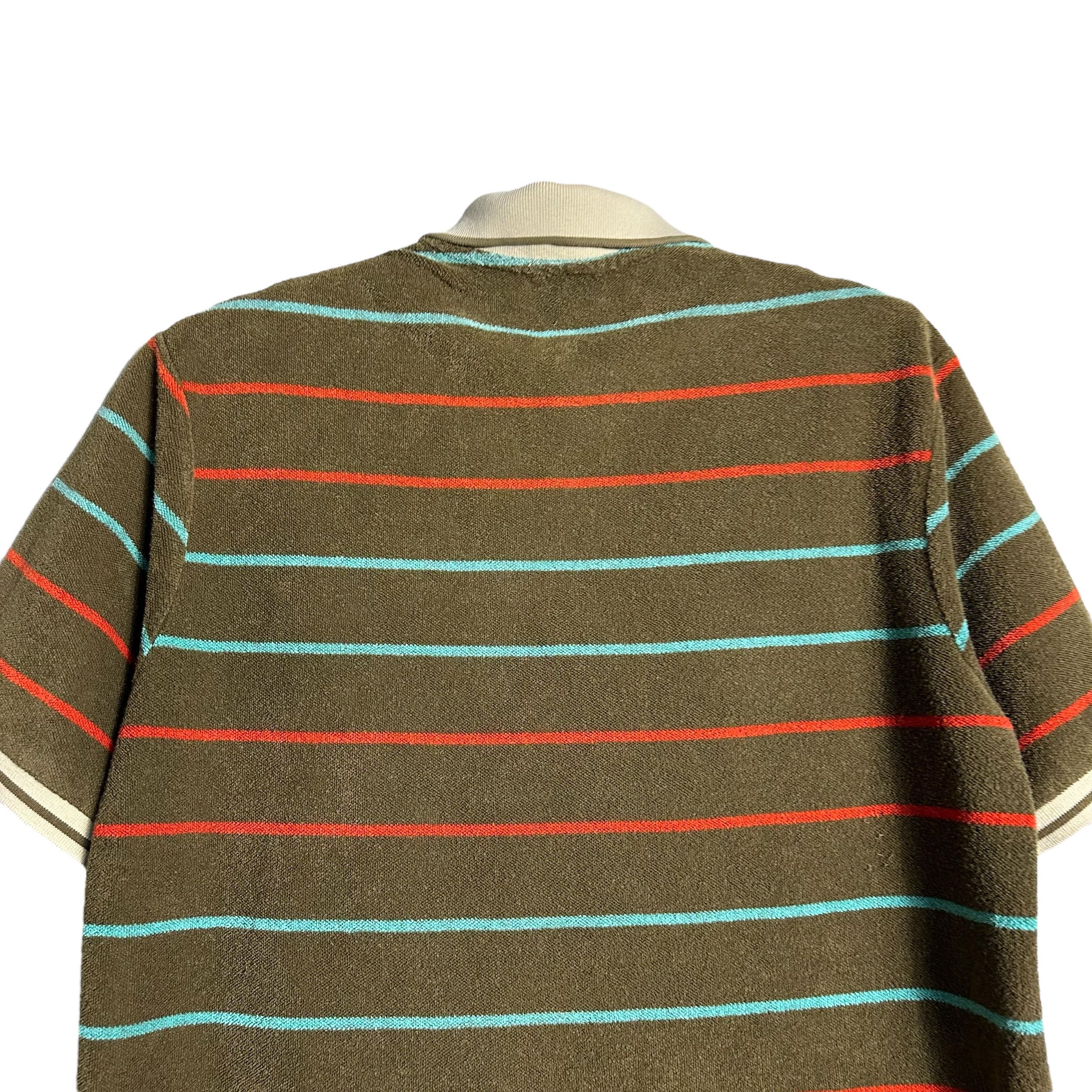Lacoste 🔥RARE🔥Vtg Lacoste Stripes Towel Polo Shirt Made in Japan Size US XL / EU 56 / 4 - 5 Thumbnail