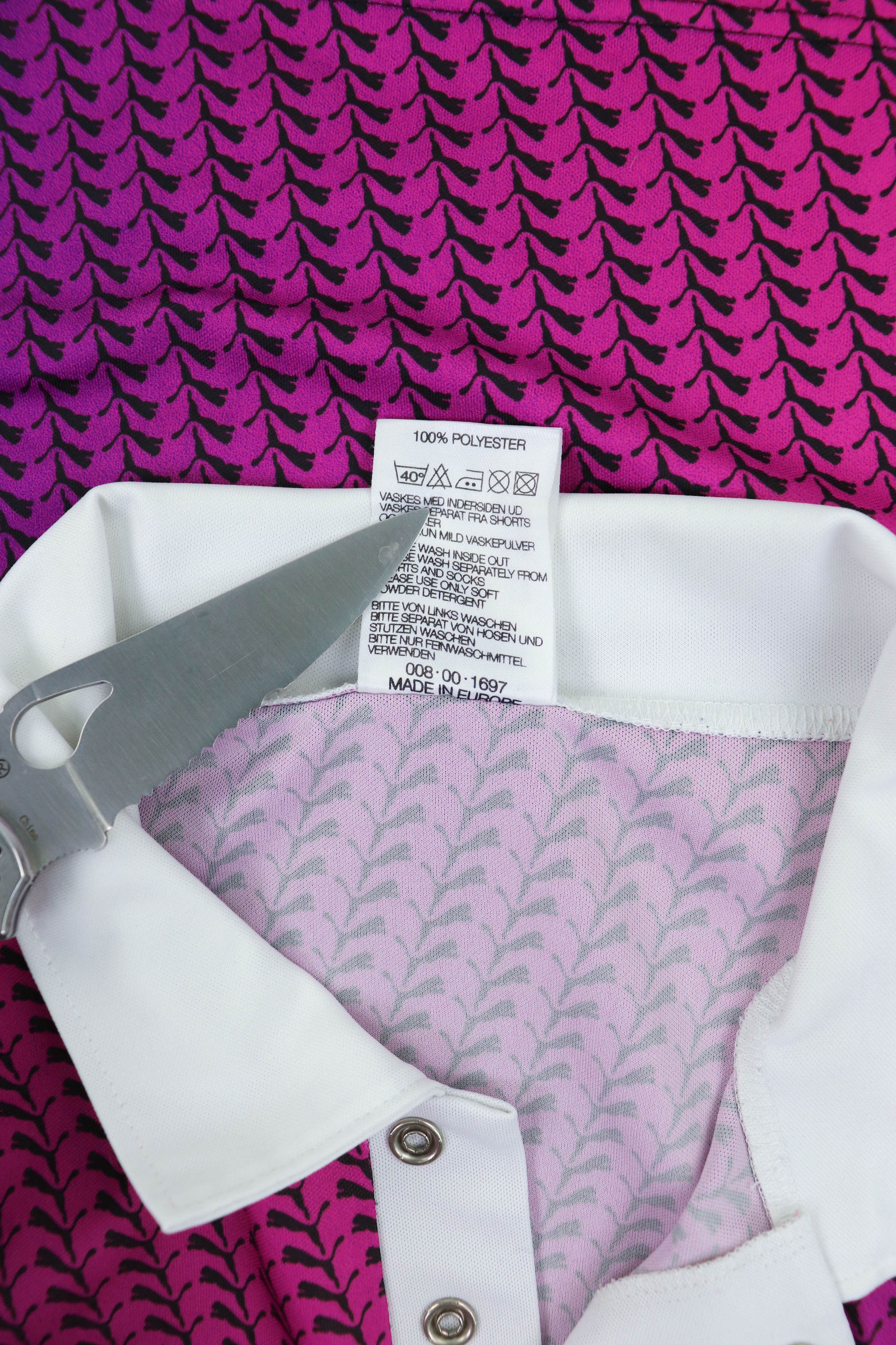Puma PUMA Vintage Purple Pink Gradient Monogram Jersey Shirt Size US M / EU 48-50 / 2 - 8 Thumbnail