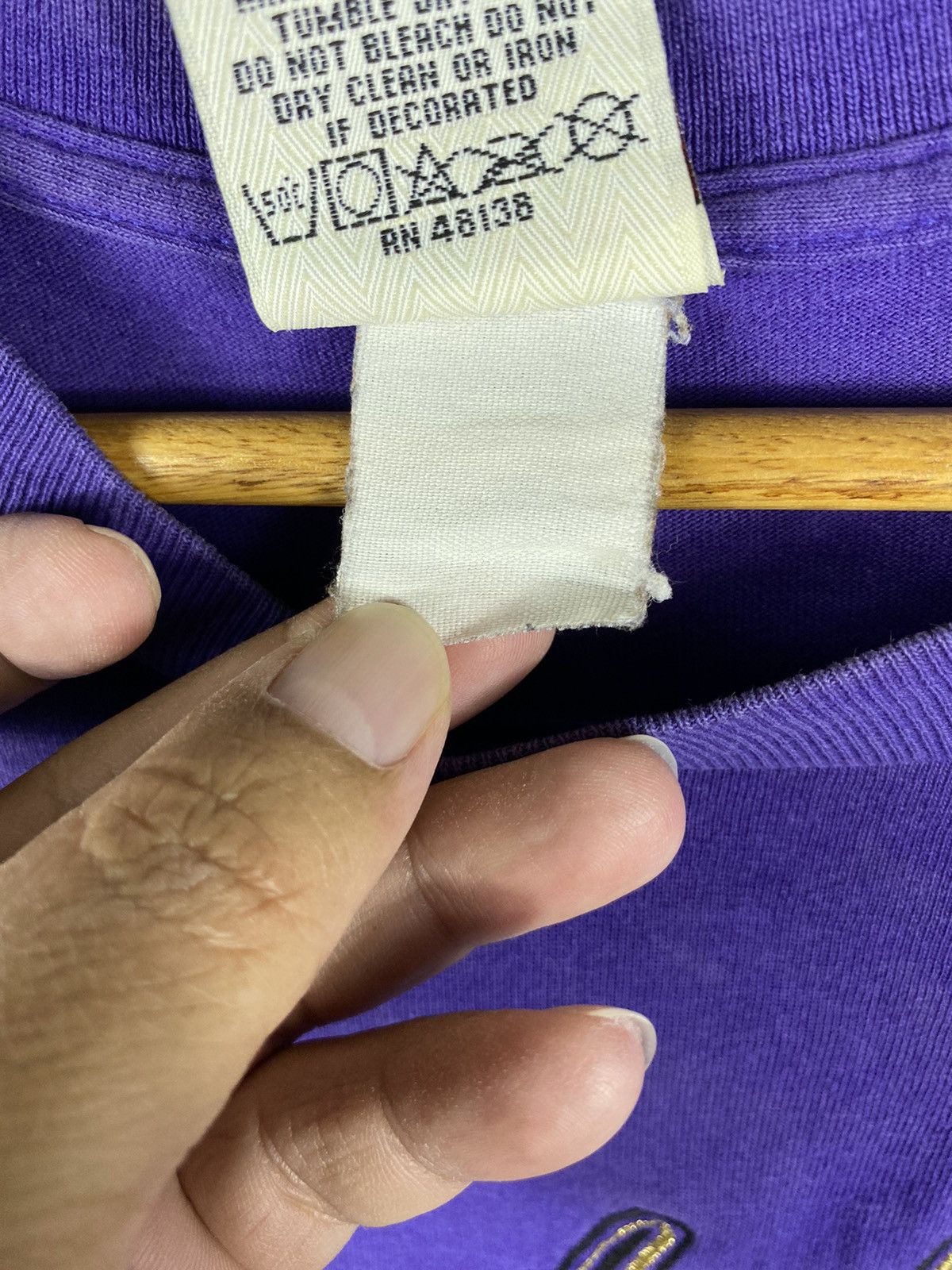 NBA × Vintage Vtg 90s LA Lakers T-Shirt Size US L / EU 52-54 / 3 - 14 Thumbnail