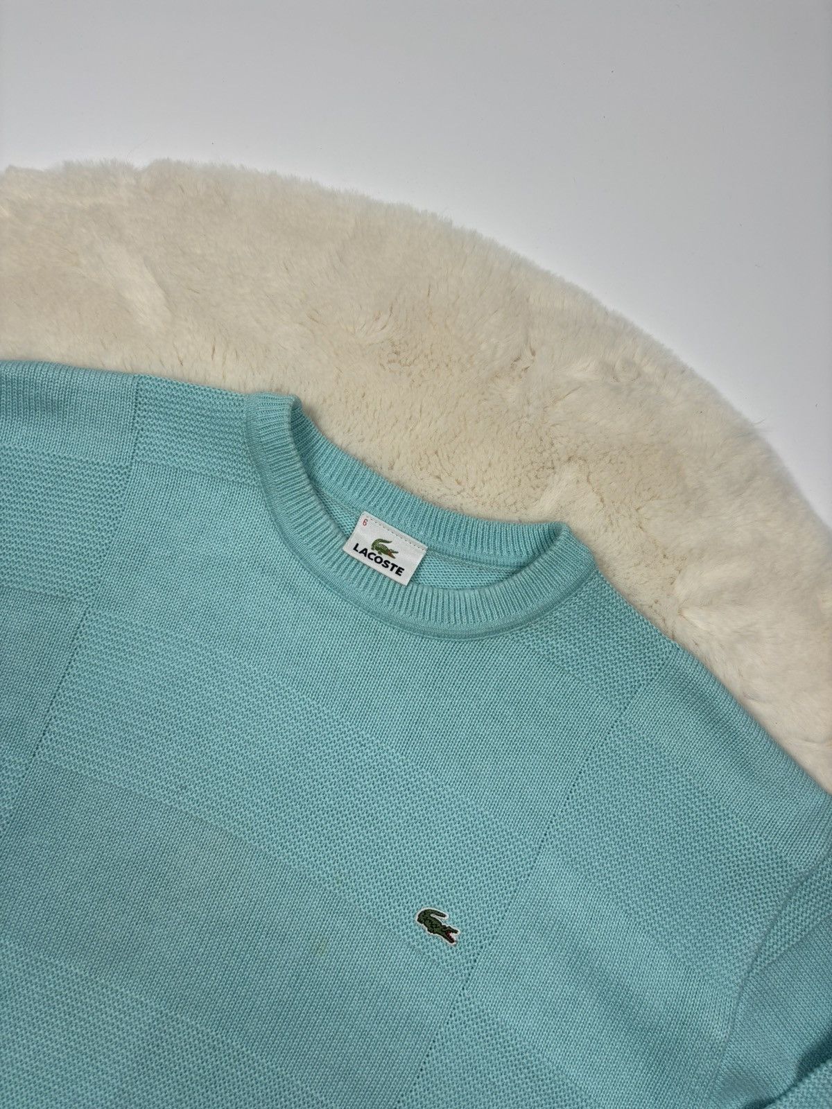 Lacoste × Vintage Lacoste Vintage 90’s Men’s Crewneck Sweater Y2K Size US XL / EU 56 / 4 - 3 Thumbnail