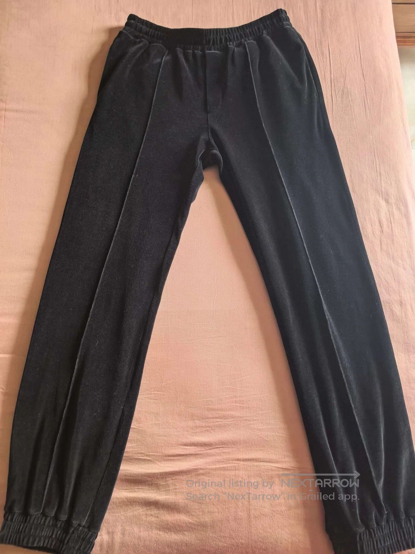 Valentino Valentino Black Velvet Casual Pants. Size 37" - 4 Thumbnail