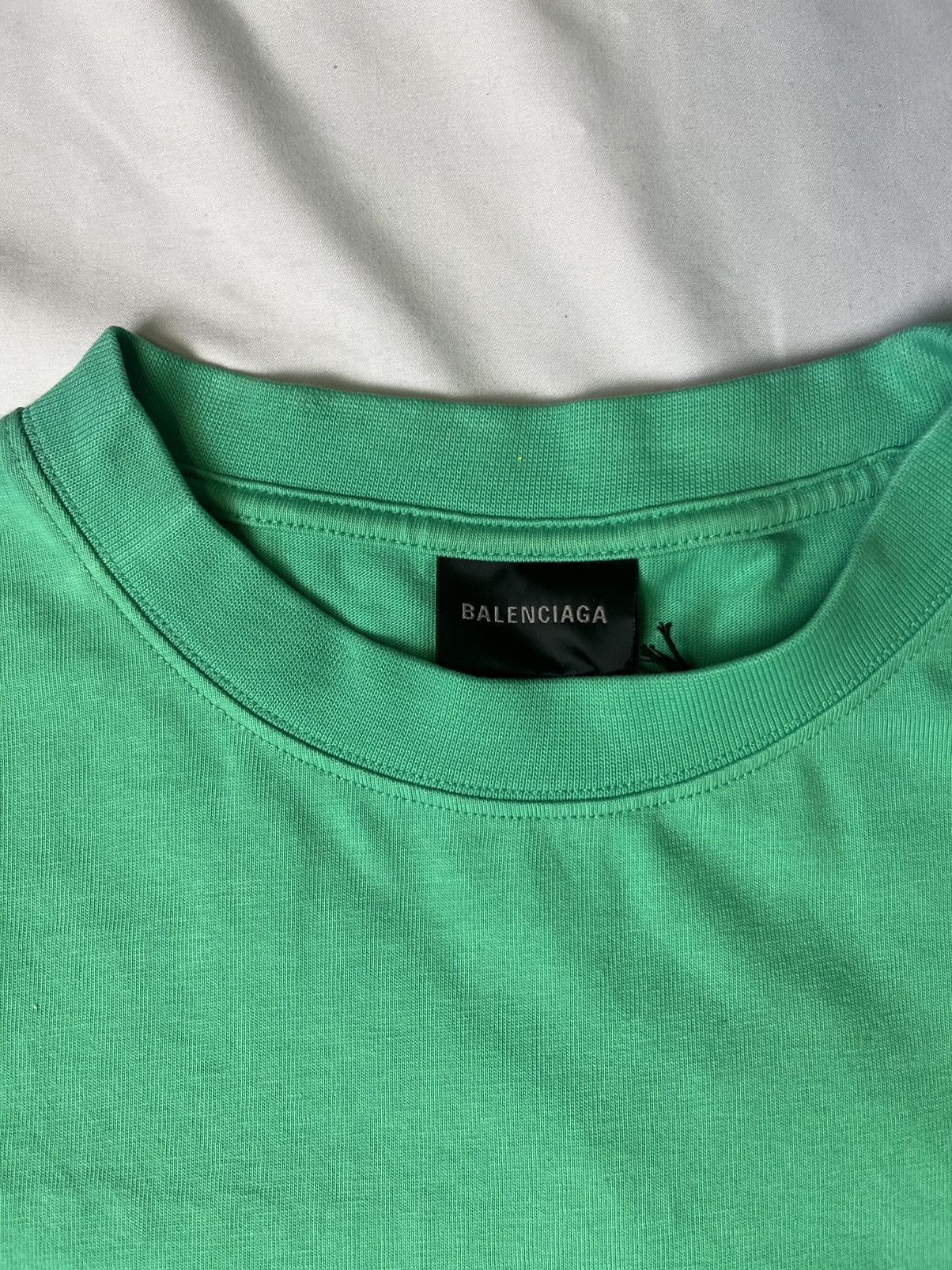 Balenciaga Balenciaga Political Campaign Logo Bright Green T-Shirt Size US L / EU 52-54 / 3 - 3 Thumbnail