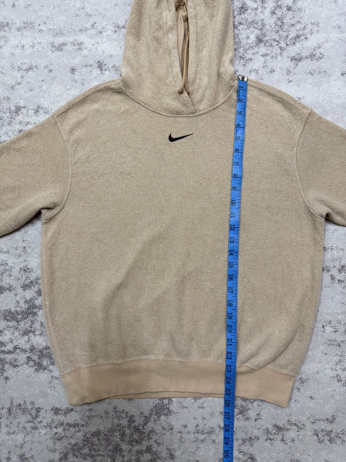 Nike Nike Swoosh Center Logo Fleece Pullover Sweater Hoodie Beige Size US M / EU 48-50 / 2 - 20 Thumbnail