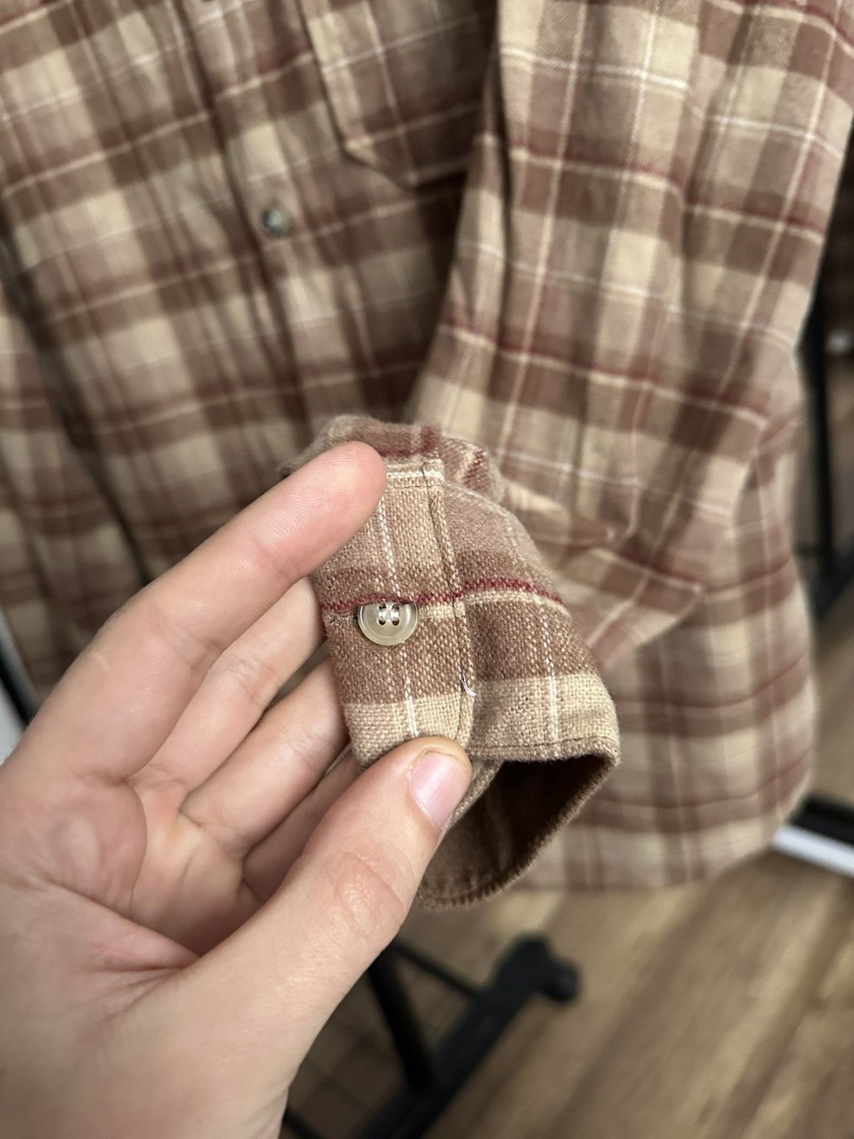 A.P.C. A.P.C. Rue Madame Paris Shirt Button Up Long Sleeve Flannel Size US L / EU 52-54 / 3 - 9 Thumbnail