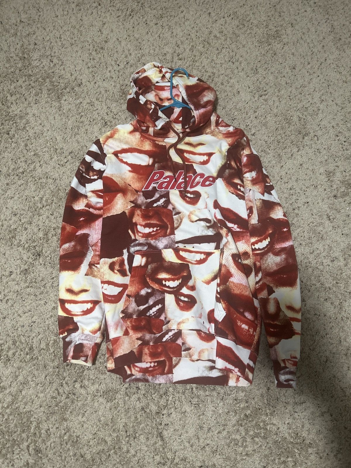 image of Palace John & Molly Mouf Hoodie in Red, Men's (Size XL)