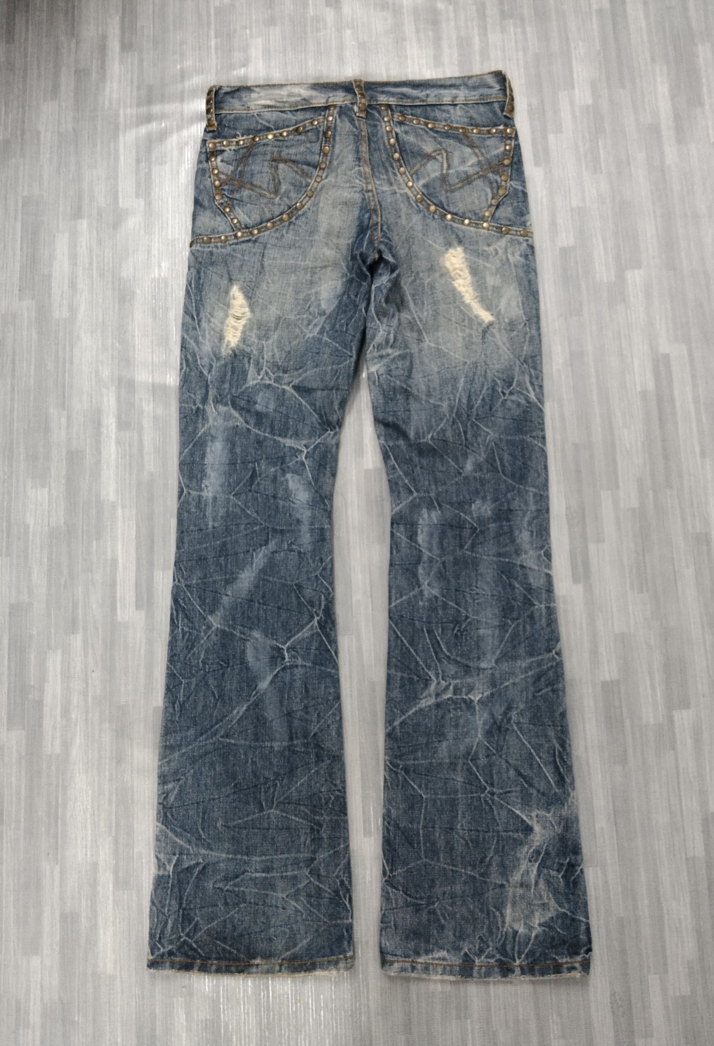 Other FLARE SICK RIPED STUDDED SEMANTIC DESIGN Size US 28 / EU 44 - 3 Thumbnail
