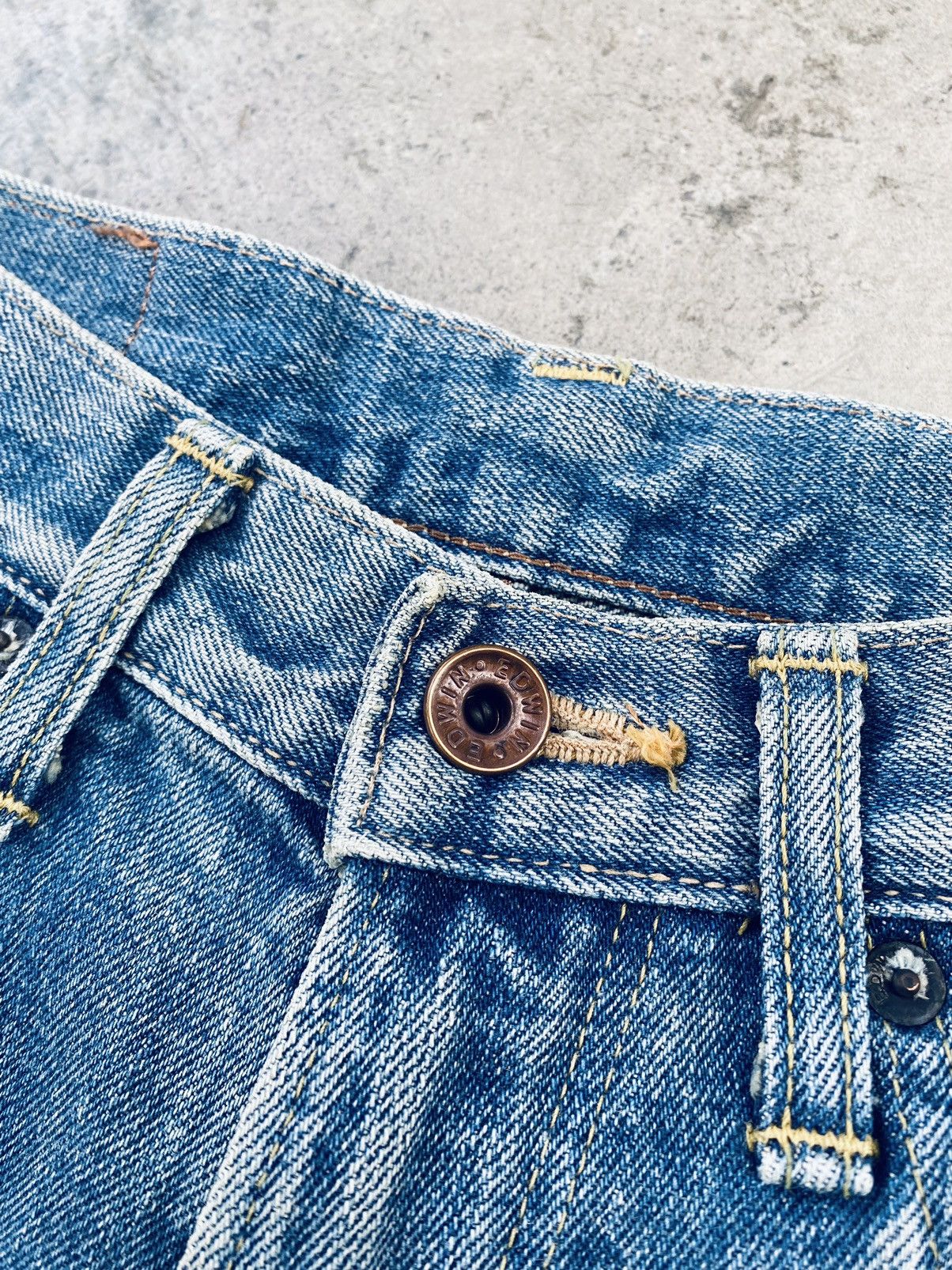 Edwin Vintage Edwin 505z Orange Tag Selvedge Denim Pants Size US 30 / EU 46 - 7 Thumbnail