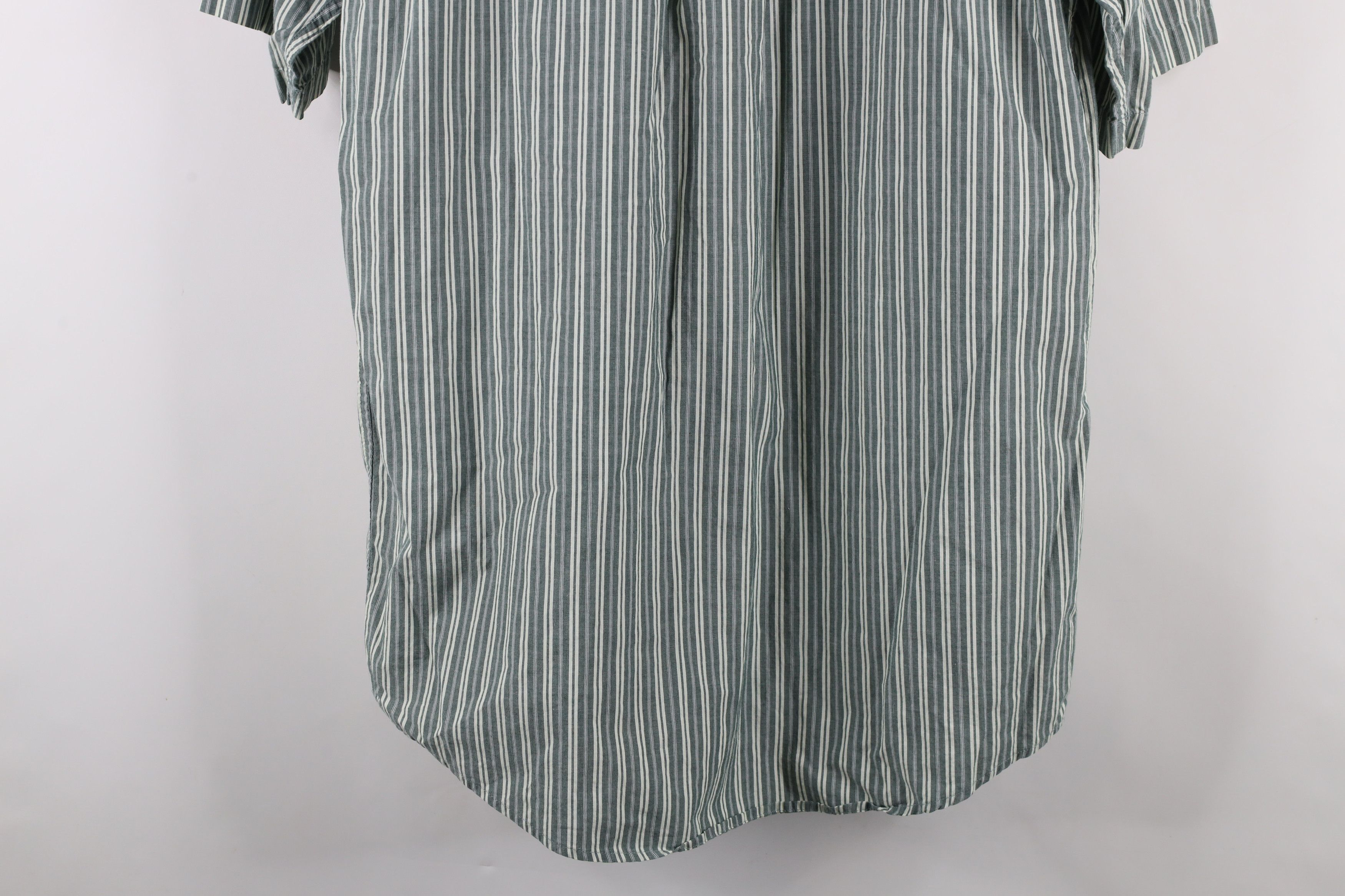 L.L. Bean × Vintage Vintage 90s LL Bean Striped Short Sleeve Button Down Shirt Size US M / EU 48-50 / 2 - 10 Thumbnail