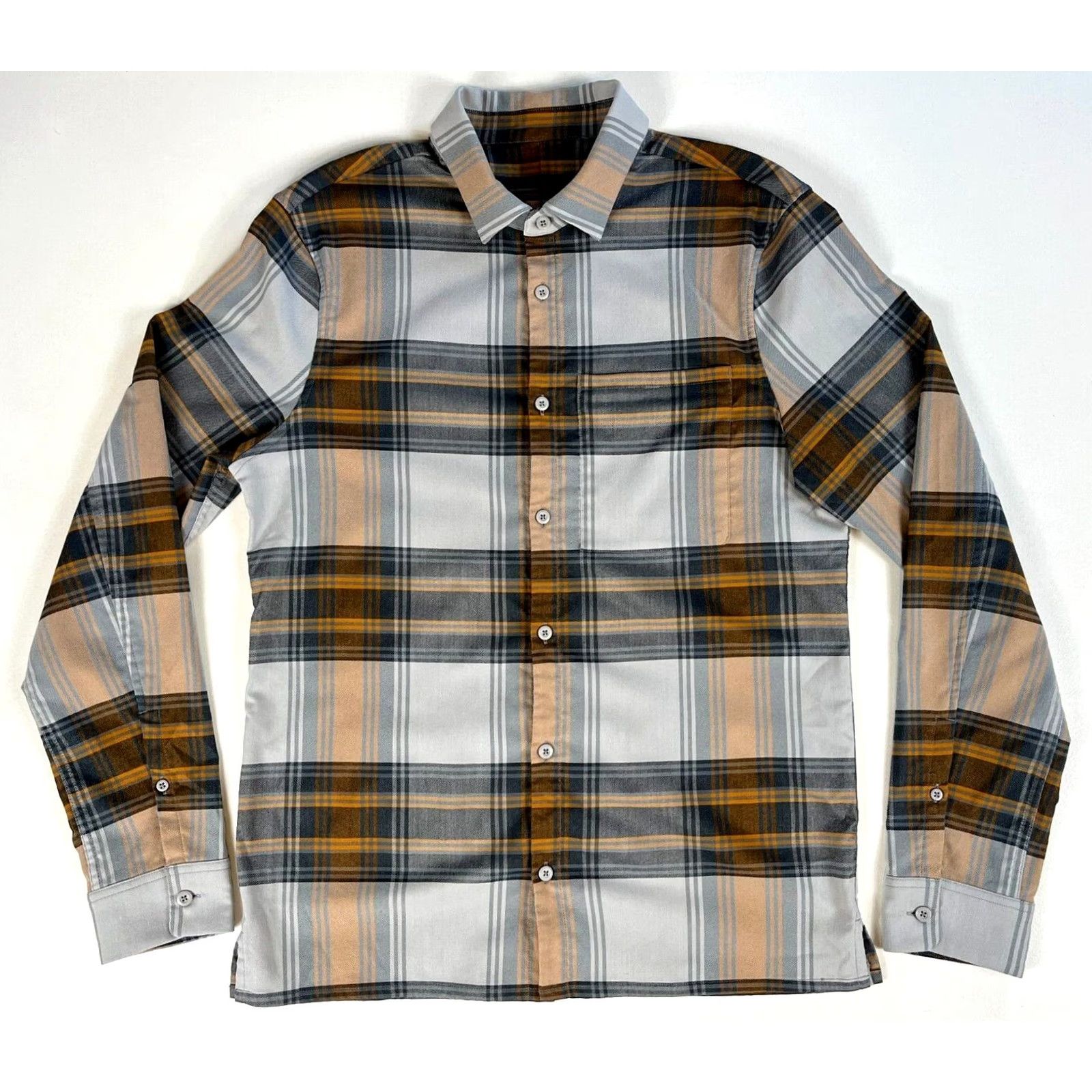 Lululemon Lululemon Mason's Peak Flannel Shirt Shadow Plaid Sz M Mens Button-Up Long Sleeve Shirt Size US M / EU 48-50 / 2 - 3 Thumbnail