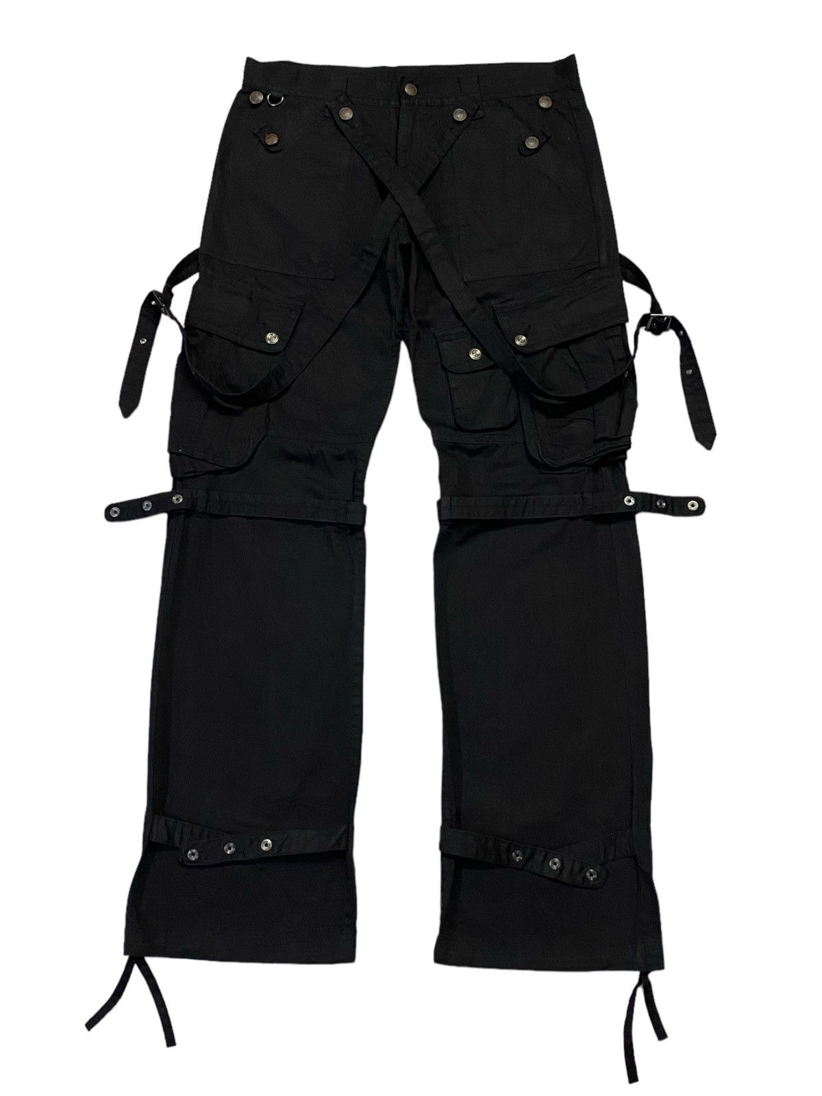 If Six Was Nine Japanese Brand “CHIL DEROC III” Bondage Pants Size US 32 / EU 48 - 2 Thumbnail