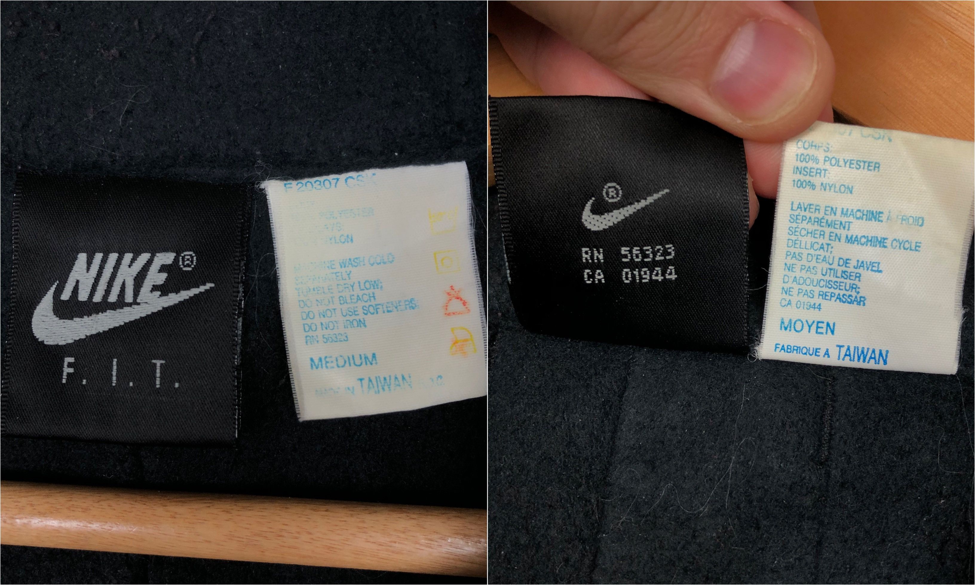 Nike Nike F.I.T. Vintage Fleece Jacket Black size M Size US M / EU 48-50 / 2 - 9 Thumbnail