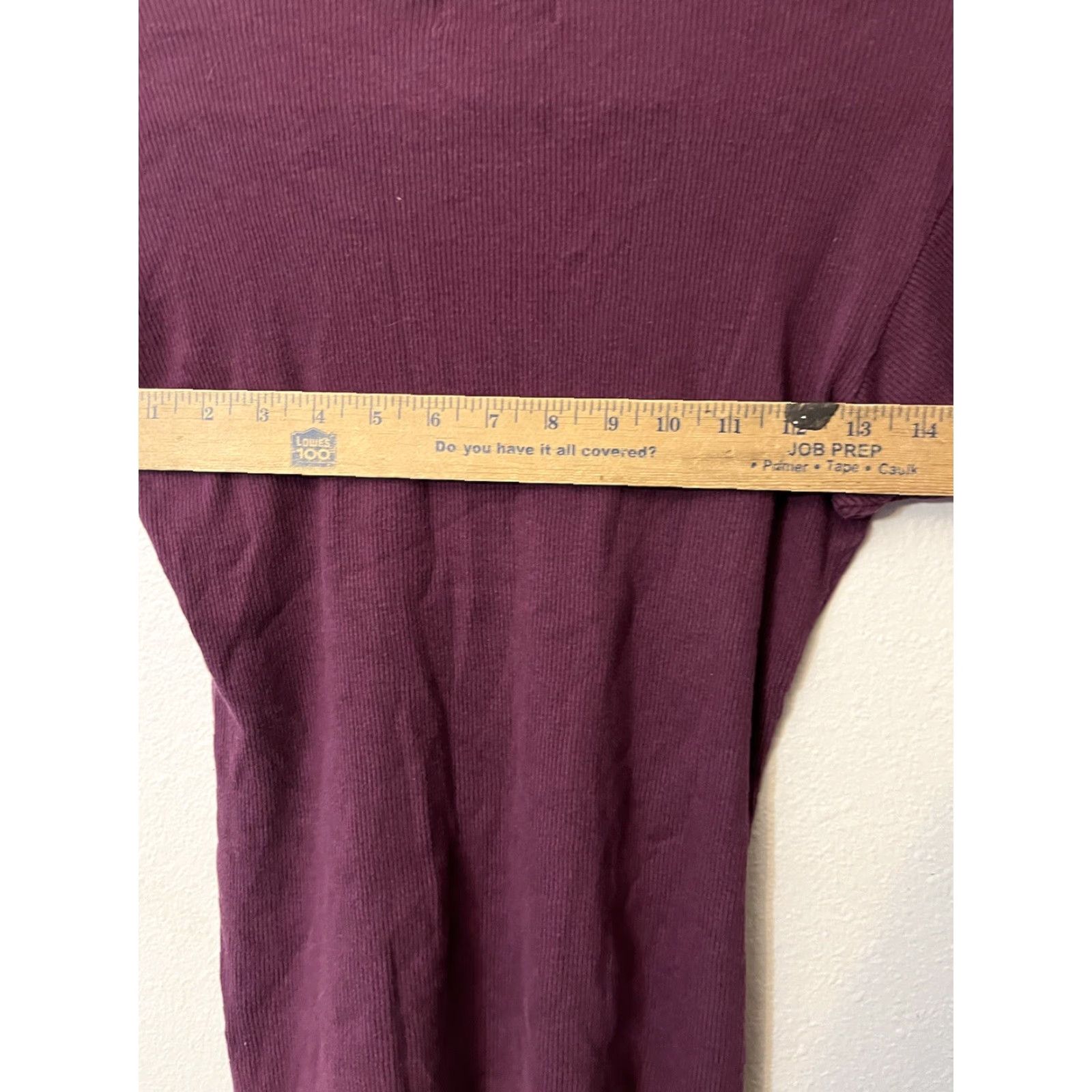 Vintage VINTAGE Giordano Maroon Knit T-Shirt Crew Neck Womens L Short Sleeve Size L / US 10 / IT 46 - 5 Thumbnail