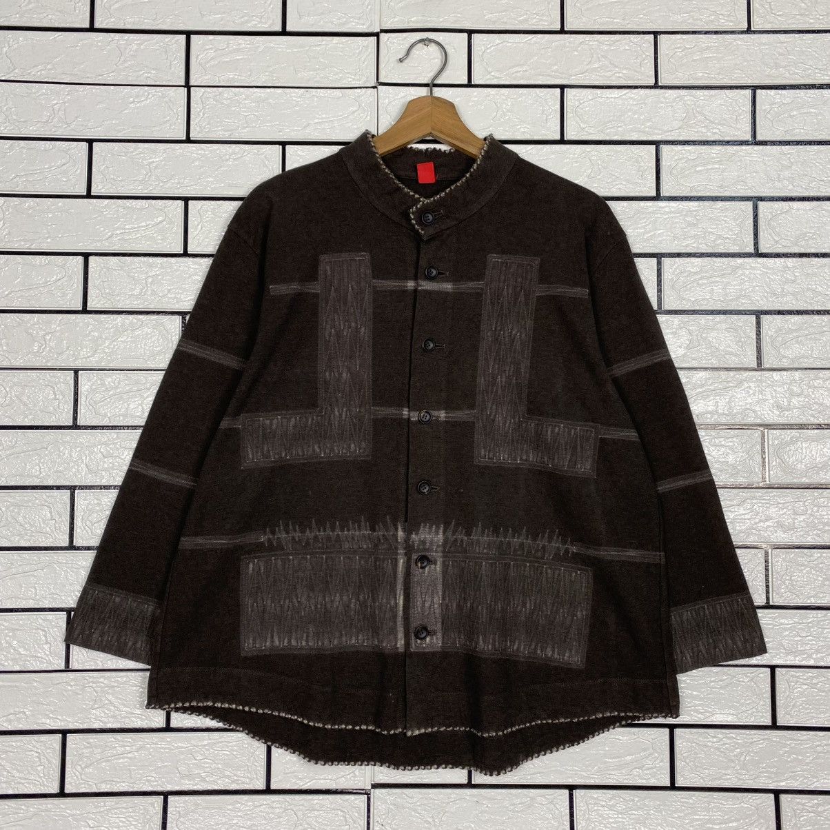 Issey Miyake 🔥VINTAGE MANDARIN JACKET PATCHWORK HEART HAAT ISSEY MIYAKE Size US M / EU 48-50 / 2 - 1 Thumbnail
