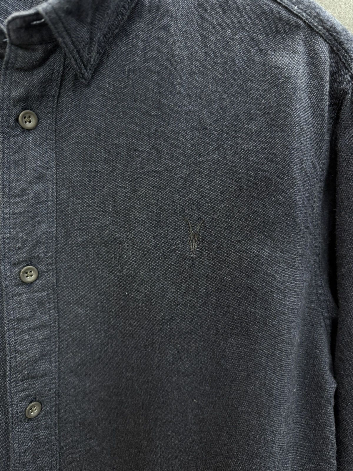 Allsaints Allsaints Millard Long Sleeve Cotton Shirt Size L Size US L / EU 52-54 / 3 - 4 Thumbnail