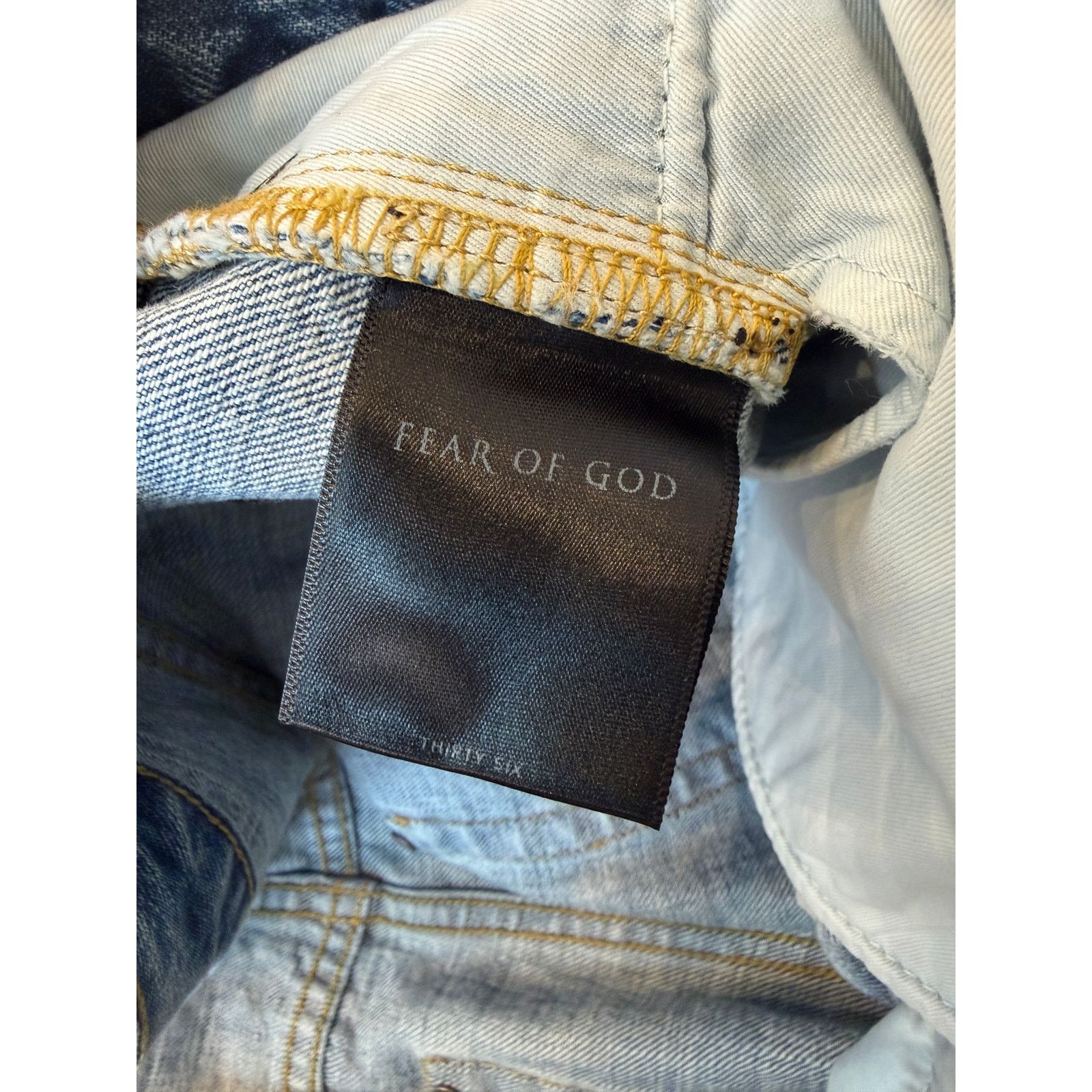 Fear of God Fear of God 4th Collection Second Batch Vintage Denim Jeans Size US 36 / EU 52 - 9 Thumbnail
