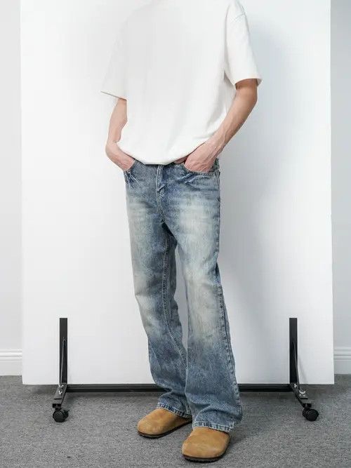 VIBE y2k retro washed yuppie flared jeans Size US 32 / EU 48 - 4 Thumbnail