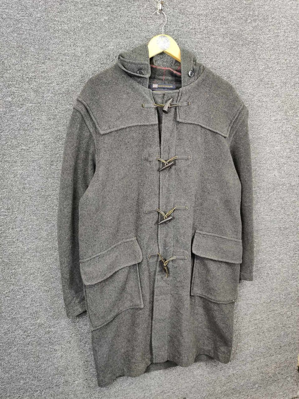 Gloverall Vintage 90's Gloverall England Wool Heavy Duffle Long Coat Size US L / EU 52-54 / 3 - 5 Thumbnail
