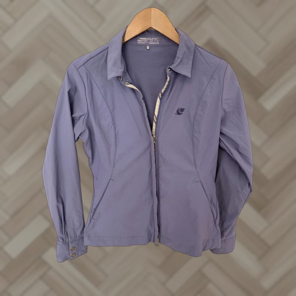 Nike Nike Golf Full Zip FitDry Jacket Women's S Purple Track Jacket Activewear 90s? Size S / US 4 / IT 40 - 1 Thumbnail