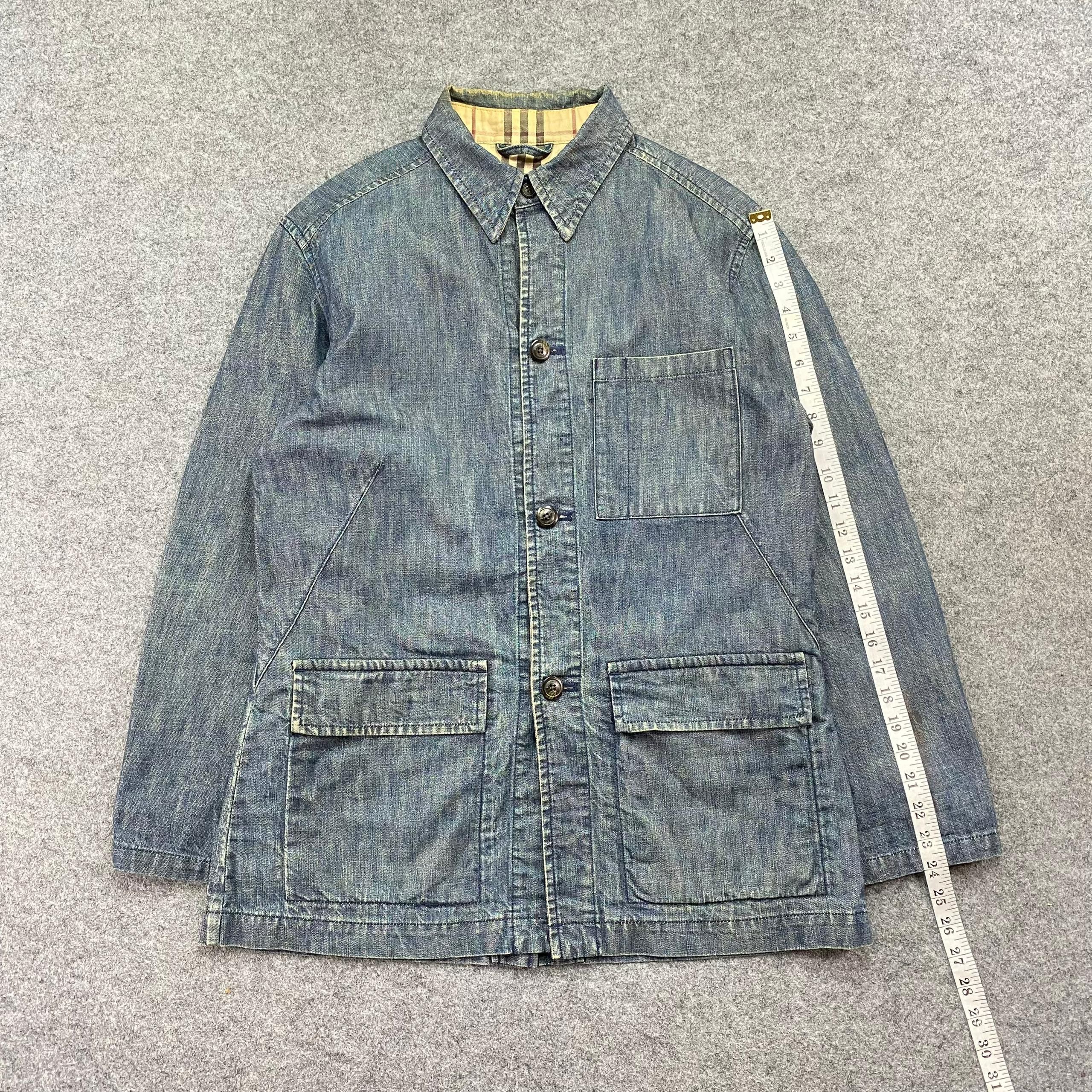 Burberry Vintage Burberry London Denim Workwear Jacket Size US M / EU 48-50 / 2 - 3 Thumbnail