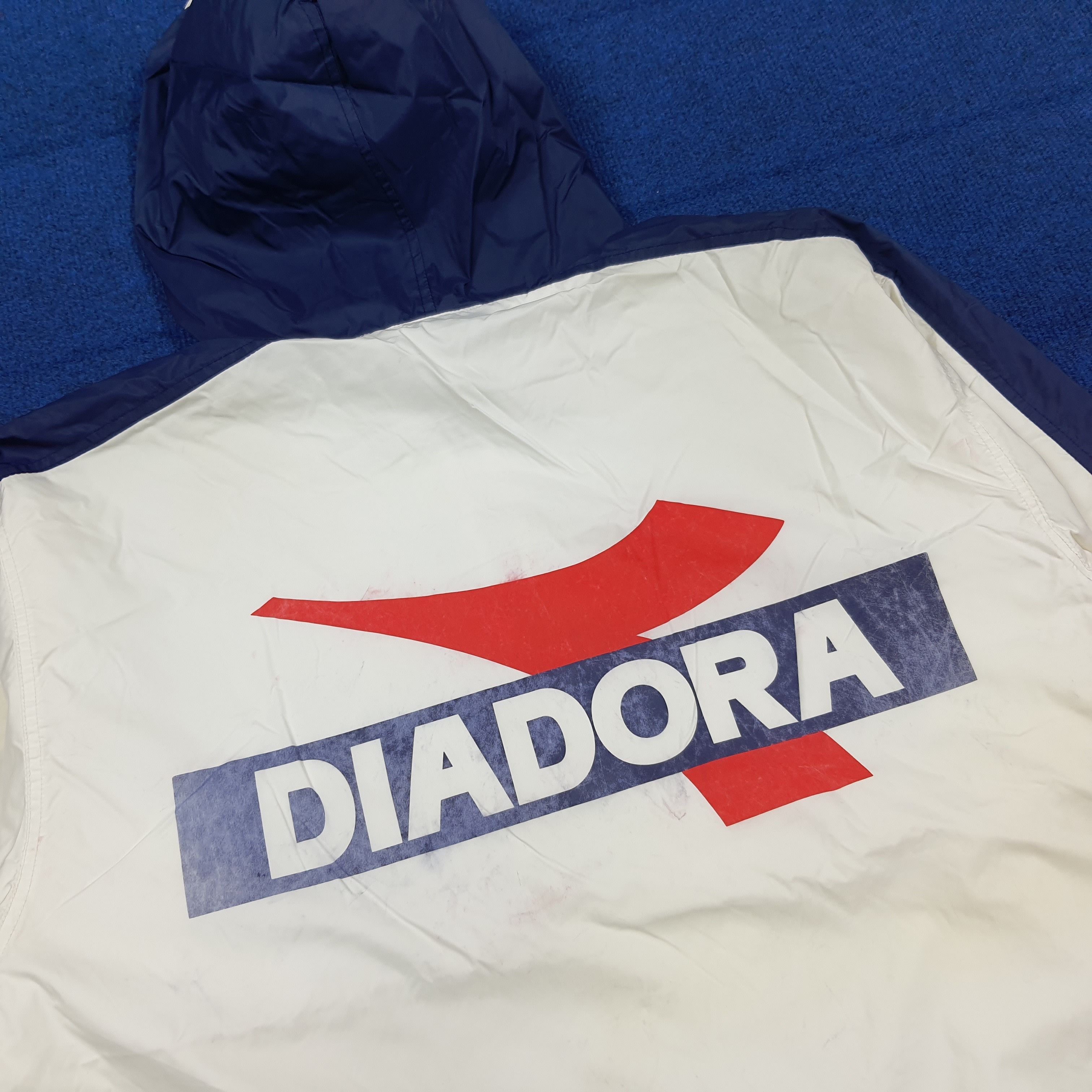 Diadora Vintage 90s Diadora Retro Windbreaker Anorak Jacket C287N27 Size US L / EU 52-54 / 3 - 2 Thumbnail