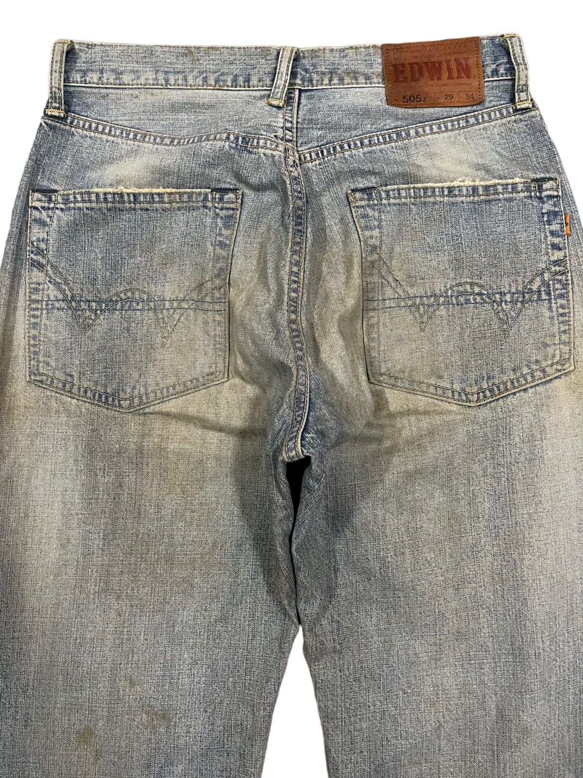 Edwin Vintage 90s Edwin Mud Wash Style Loose Jeans Size US 30 / EU 46 - 4 Thumbnail